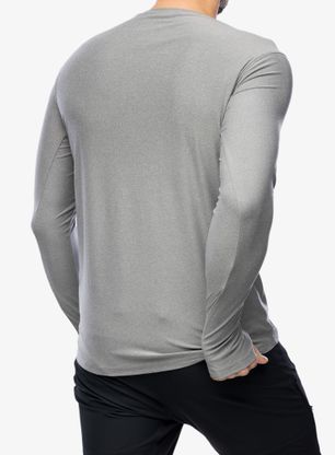 Кофта Royal Robbins Amp Lite Crew L/S - lt pewter htr