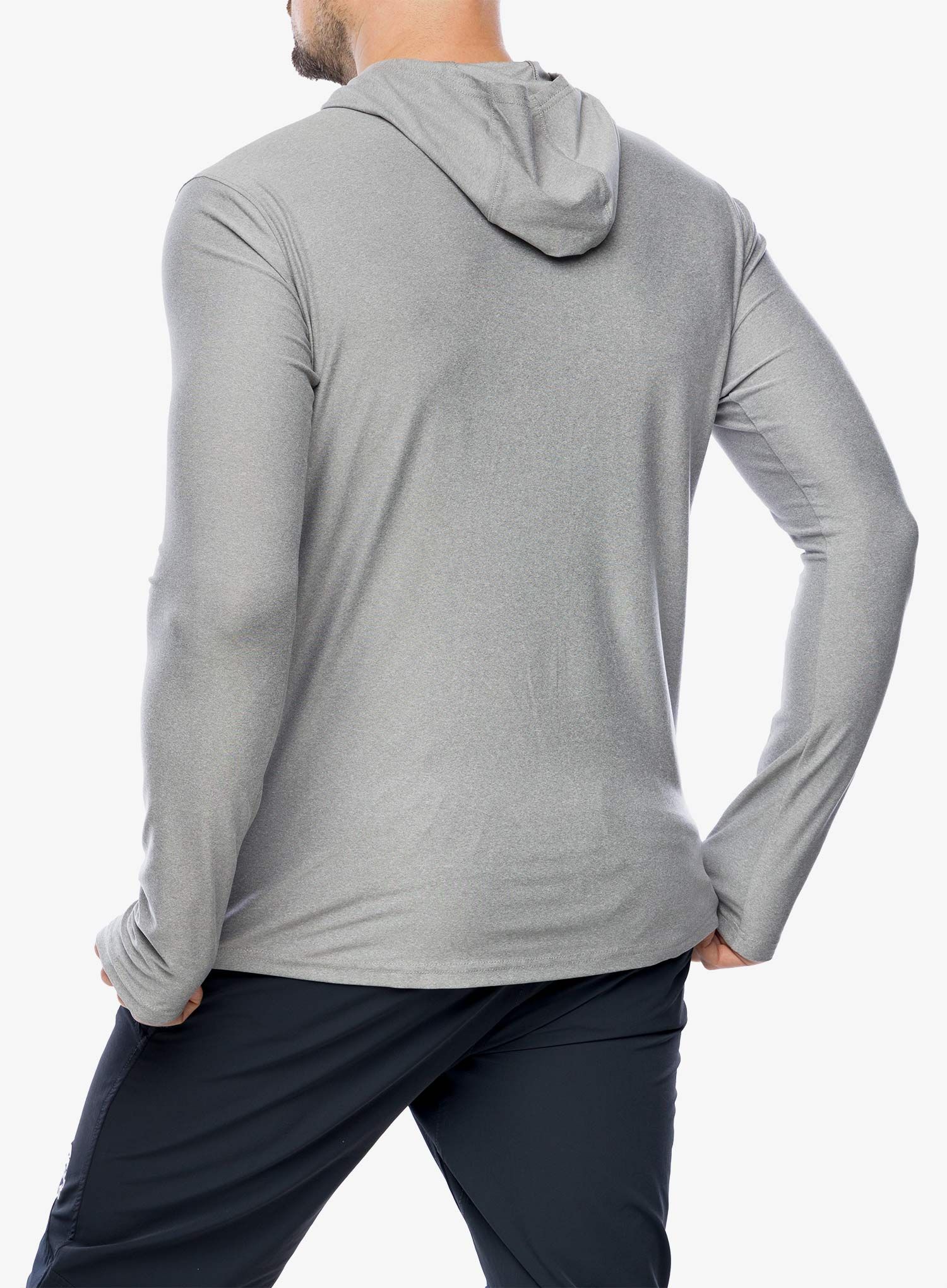 Кофта з каптуром Royal Robbins Amp Lite Hoodie - lt pewter htr