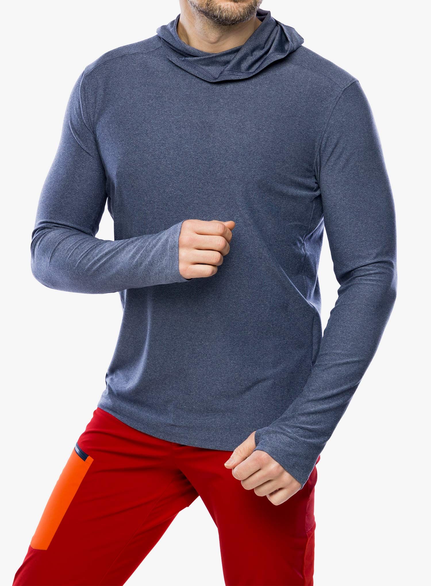 Кофта Royal Robbins Amp Lite Hoodie - navy htr