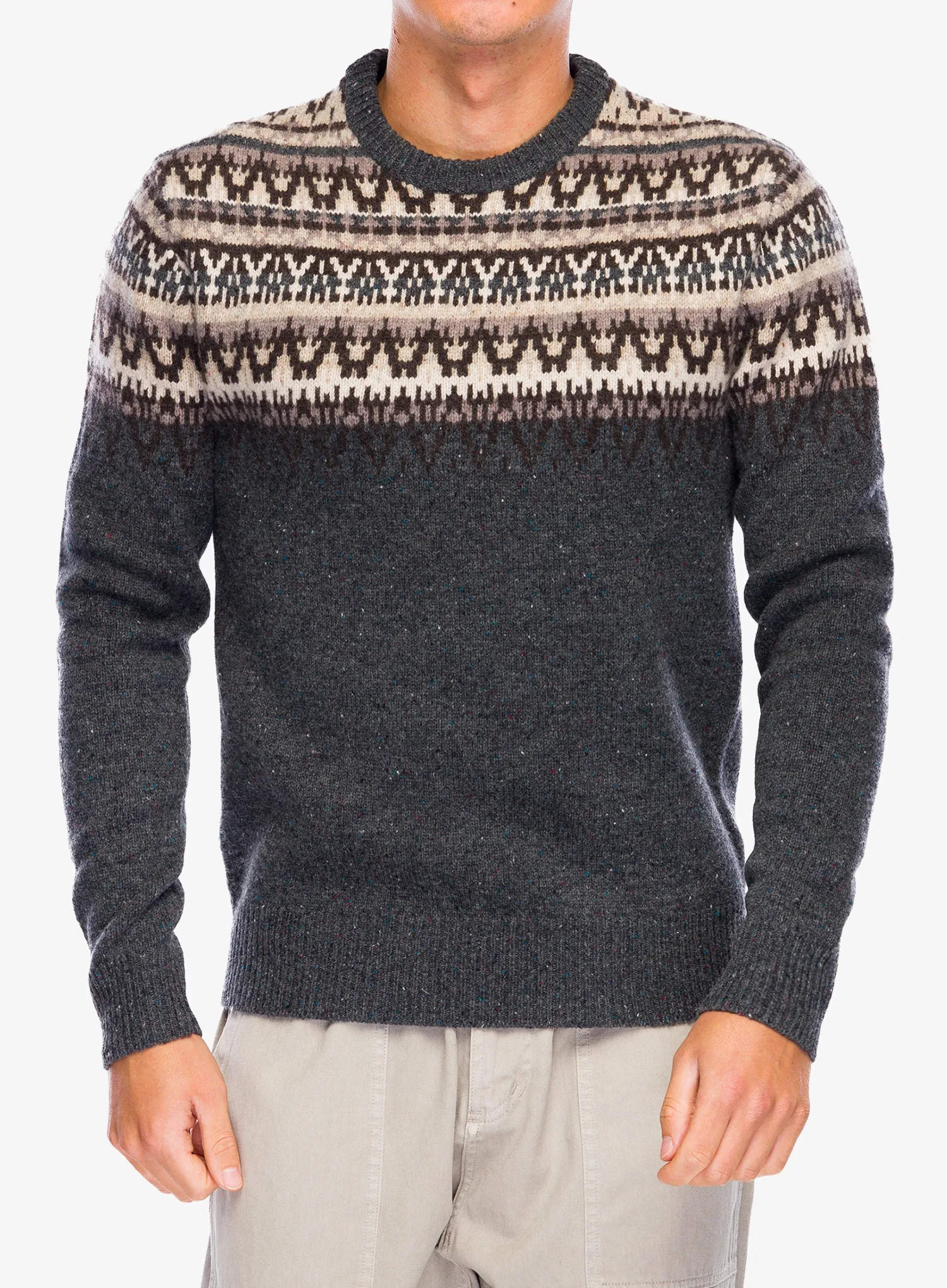 Светр вовняний Royal Robbins Arch Rock Crew LS - asphalt mammoth pt