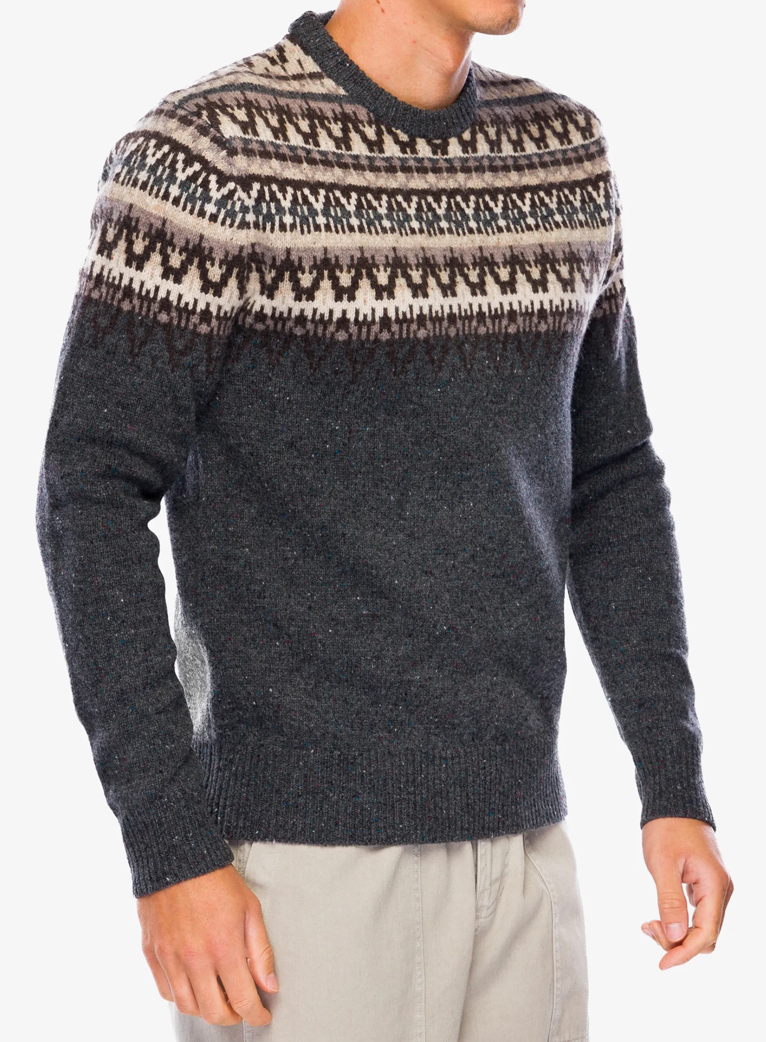 Светр вовняний Royal Robbins Arch Rock Crew LS - asphalt mammoth pt