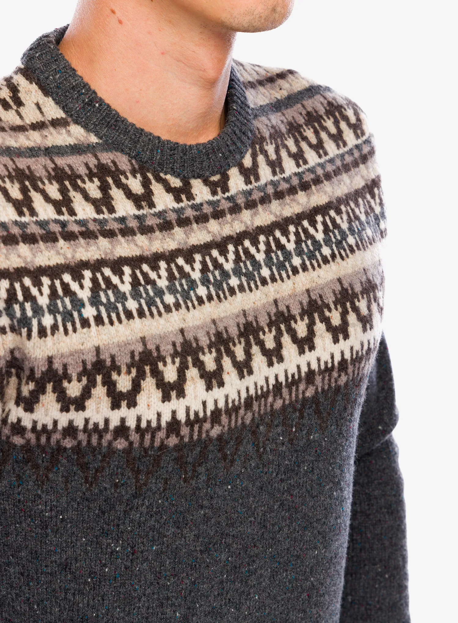 Светр вовняний Royal Robbins Arch Rock Crew LS - asphalt mammoth pt