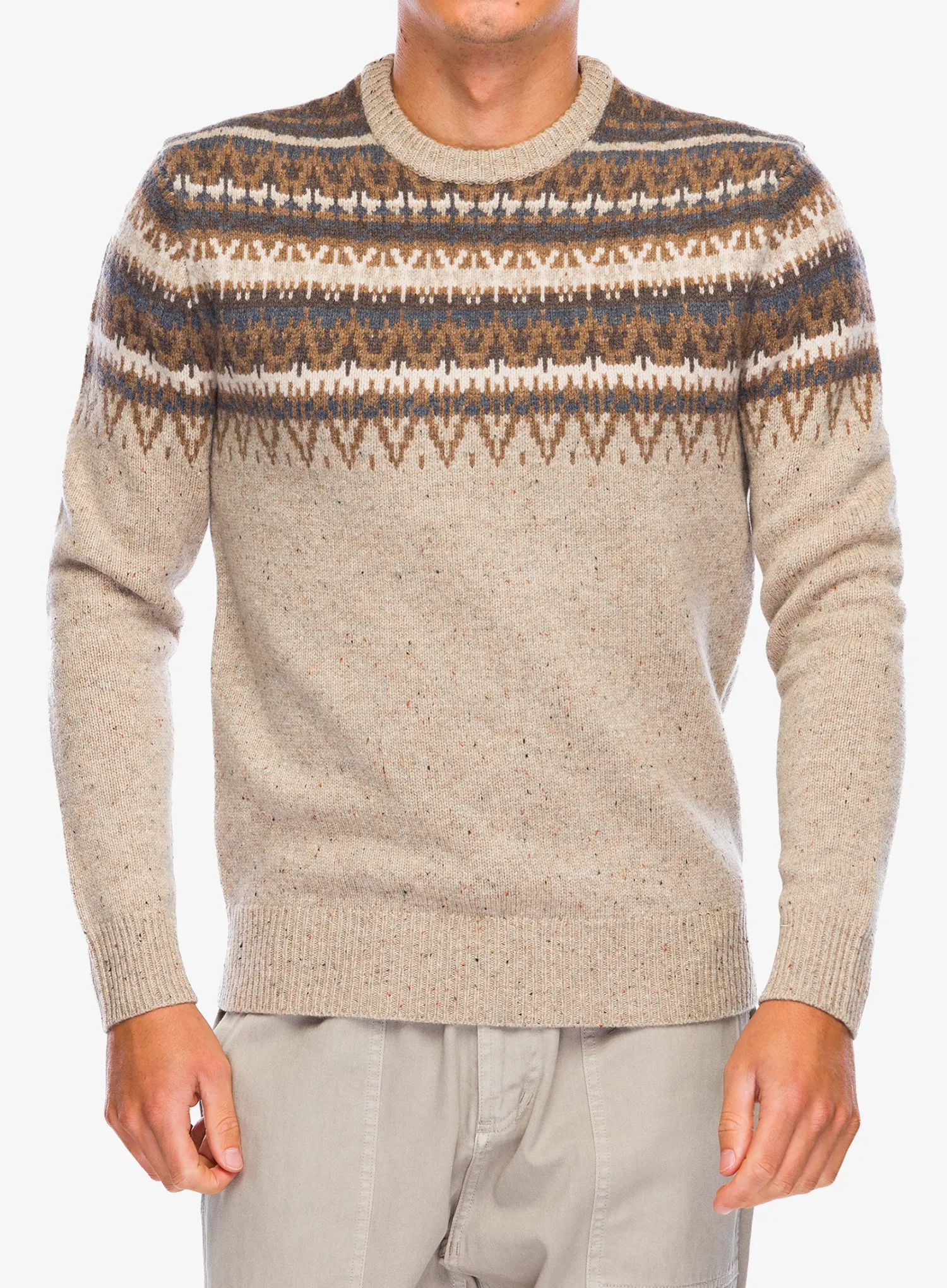 Светр чоловічий Royal Robbins Arch Rock Crew LS - sandstone mammoth pt