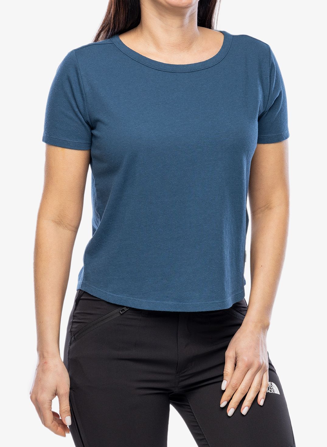 Футболка жіноча Royal Robbins Basecamp Boxy Tee - blue teal