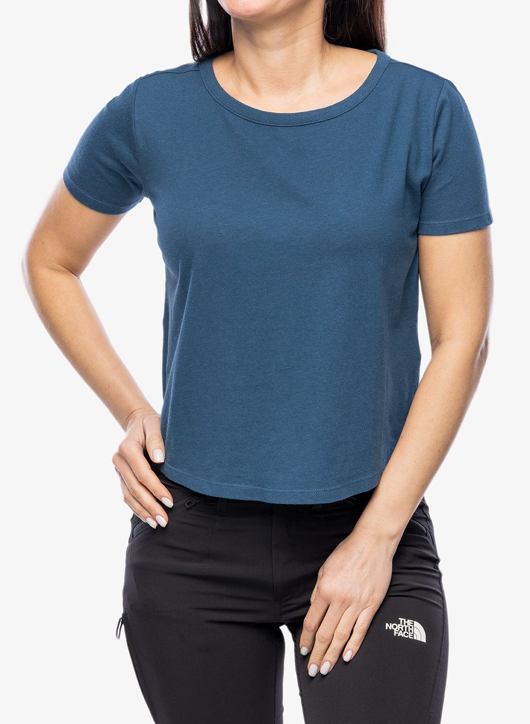 Футболка жіноча Royal Robbins Basecamp Boxy Tee - blue teal