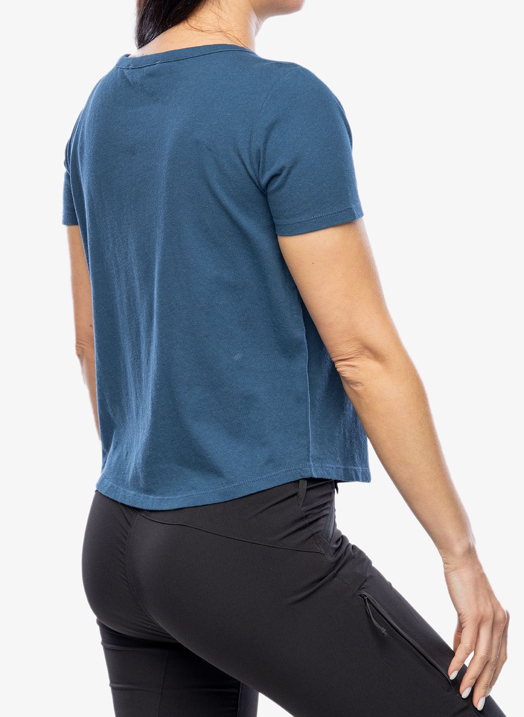 Футболка жіноча Royal Robbins Basecamp Boxy Tee - blue teal