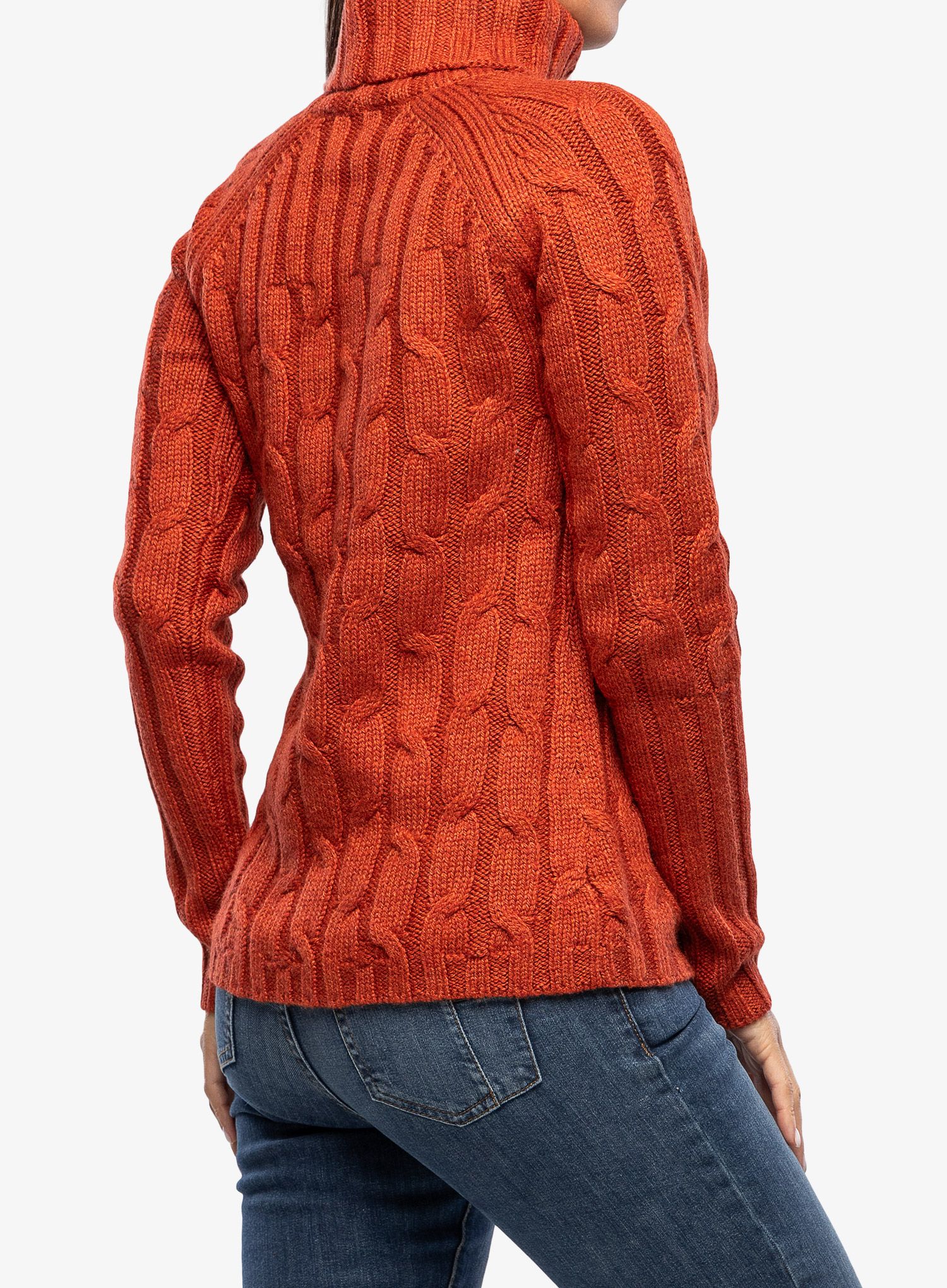 Светр жіночий Royal Robbins Baylands Cable Turtleneck - redwood htr