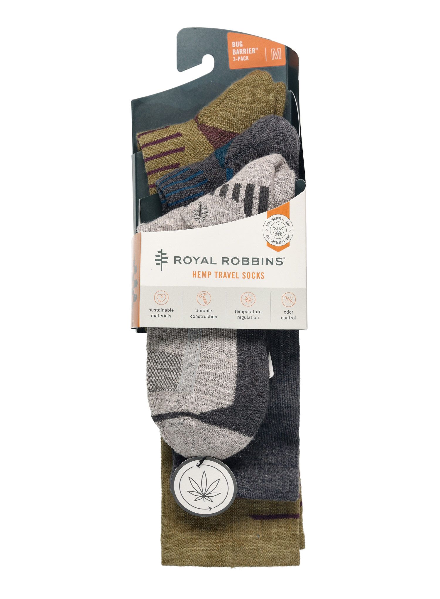 Шкарпетки туристичні Royal Robbins Bug Barrier 3 Pack - assorted