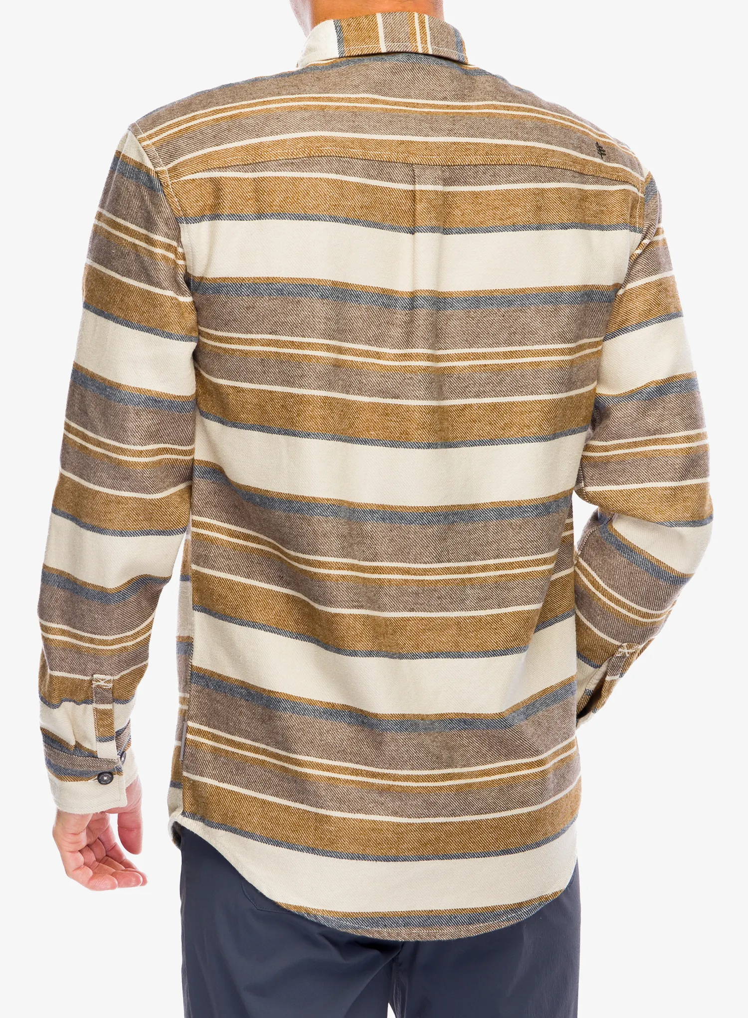 Сорочка Royal Robbins Clouds Rest Hemp LS - bistre pacific crest stripe