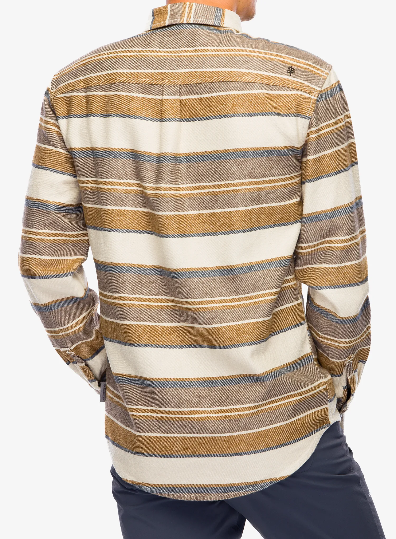 Сорочка Royal Robbins Clouds Rest Hemp LS - bistre pacific crest stripe