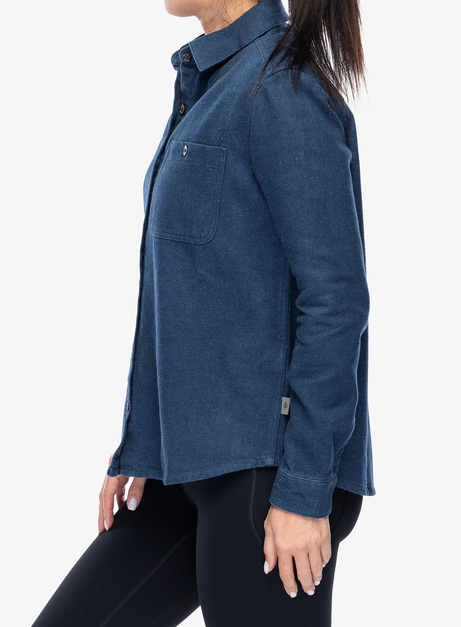 Сорочка жіноча Royal Robbins Clouds Rest Hemp LS - deep blue htr