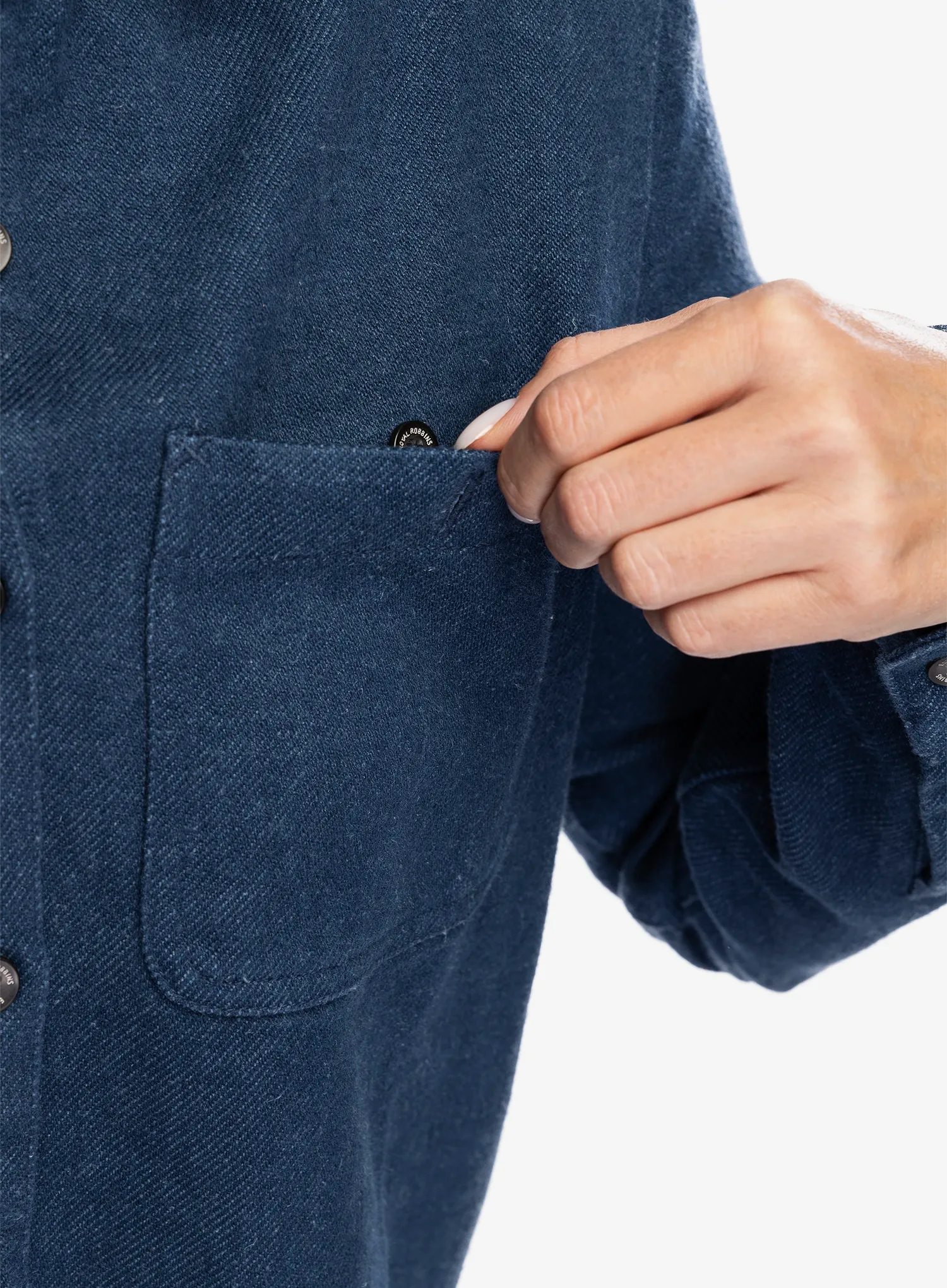 Сорочка жіноча Royal Robbins Clouds Rest Hemp LS - deep blue htr