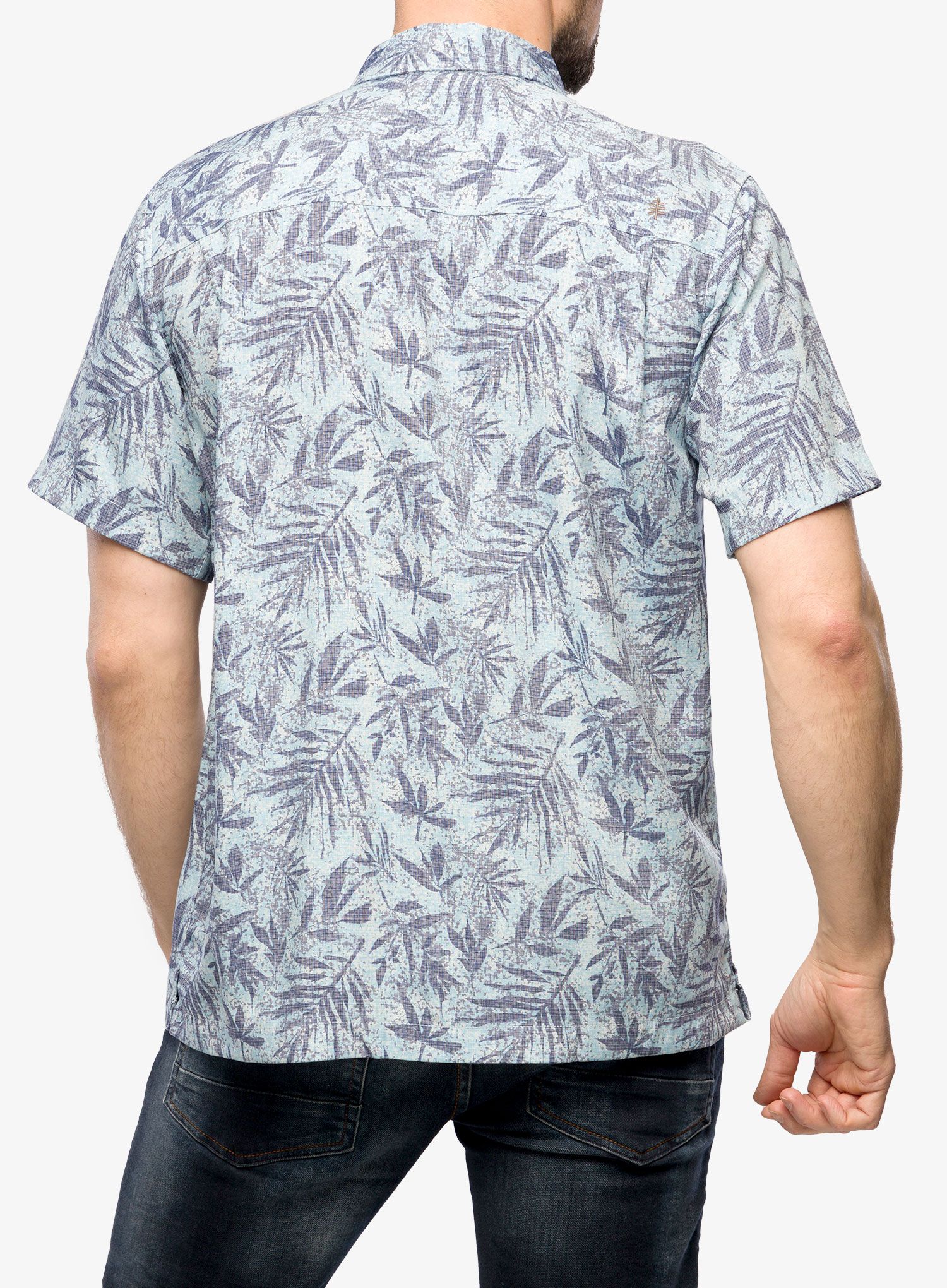 Сорочка Royal Robbins Comino Leaf S/S - sky blue roble pt
