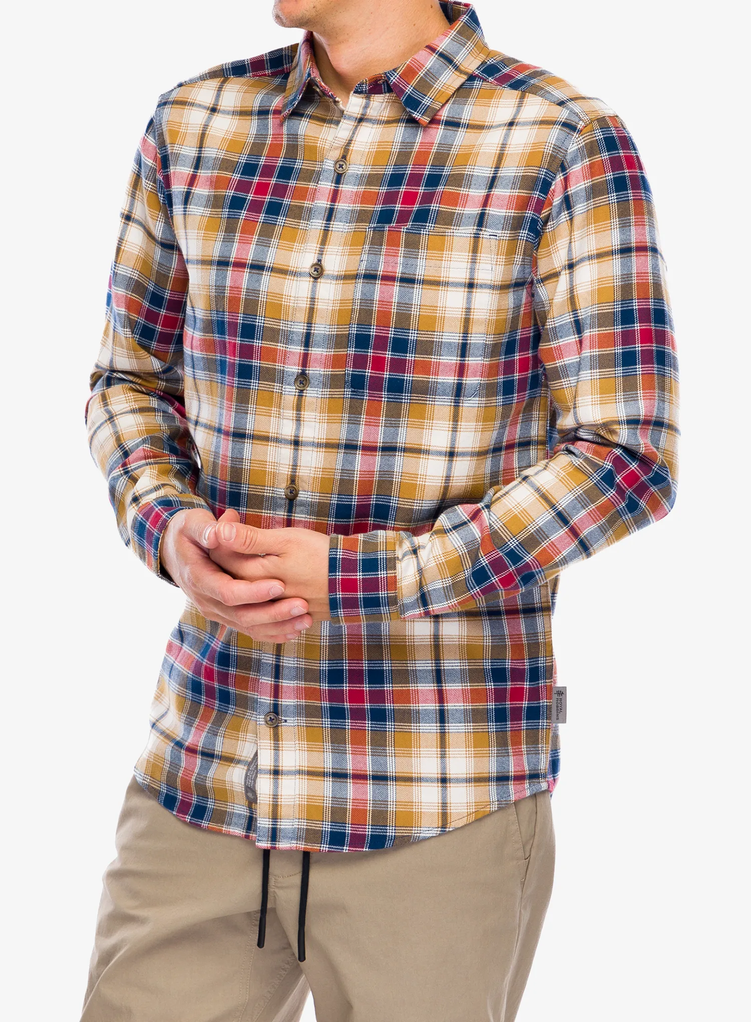 Сорочка Royal Robbins Lieback Organic Cotton Flannel LS - bistre tahoe pld