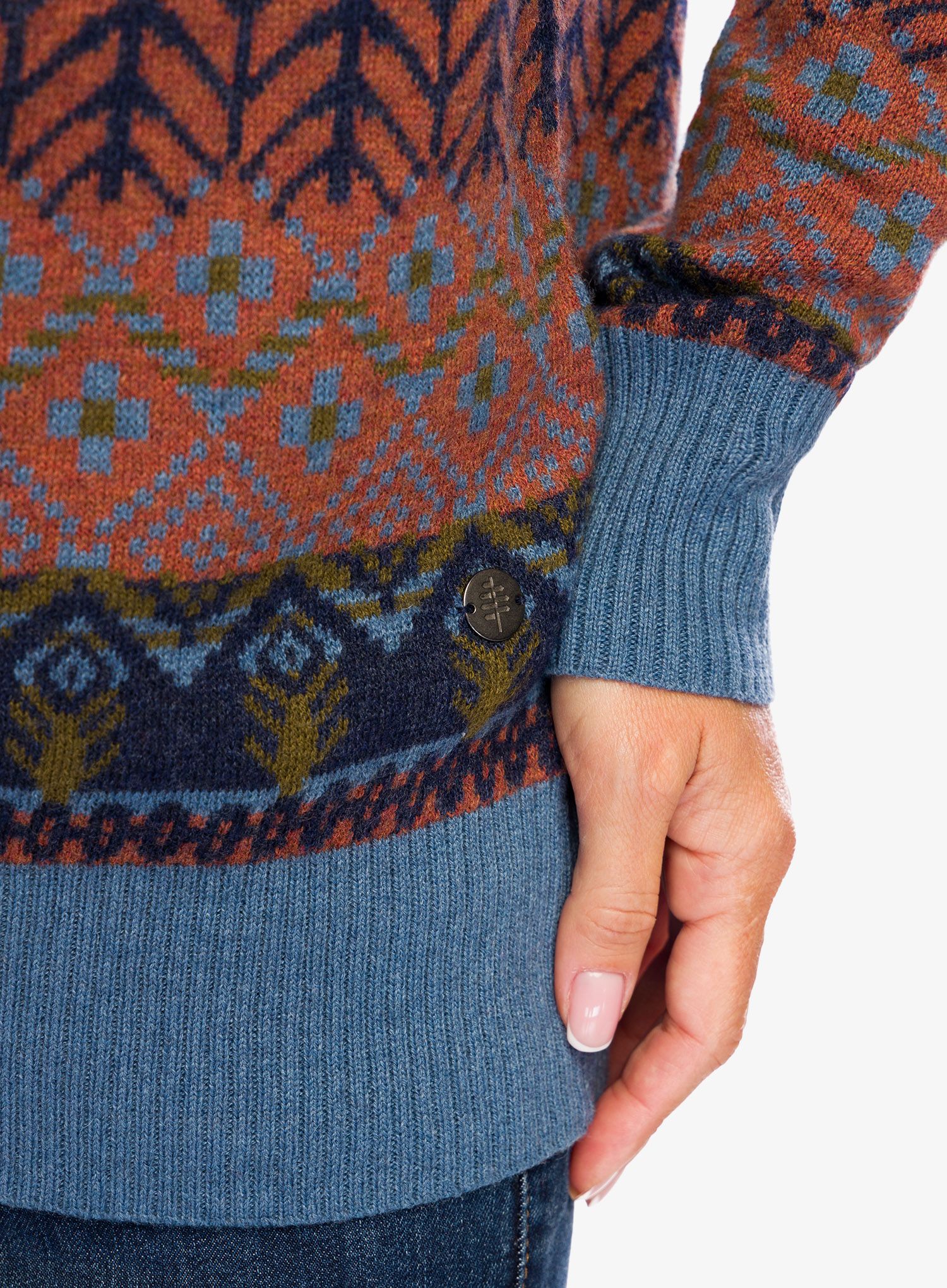 Светр жіночий Royal Robbins Westlands Relaxed Pullover - deep blue vernal falls pt