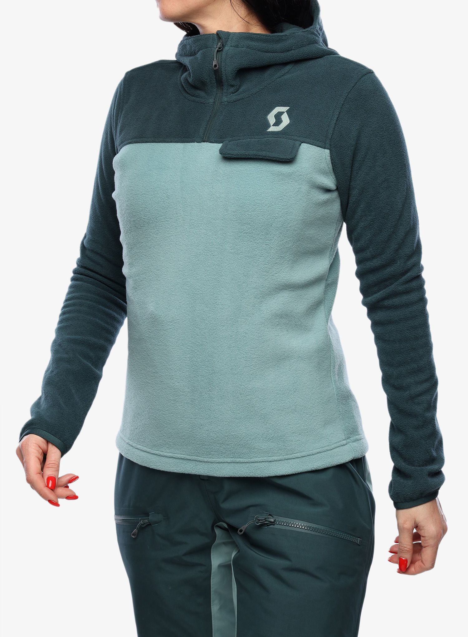 Кофта флісова жіноча SCOTT Defined Original Fleece Pullover - aruba green/northern mint