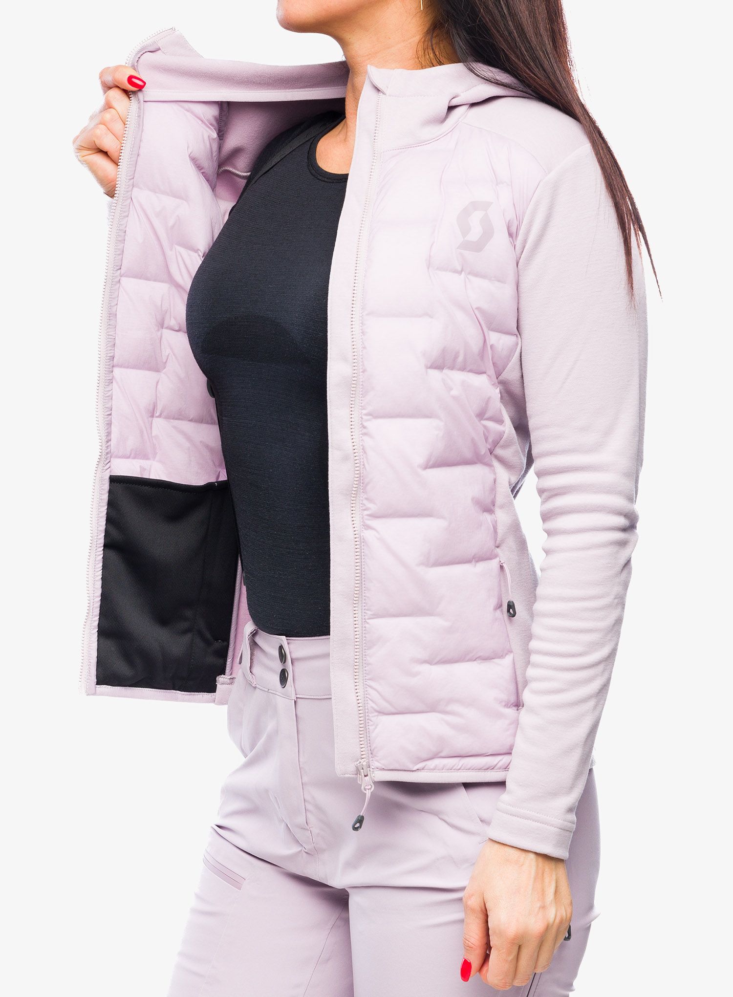 Куртка жіноча SCOTT Defined Warm Hybrid Hoody - cloud pink