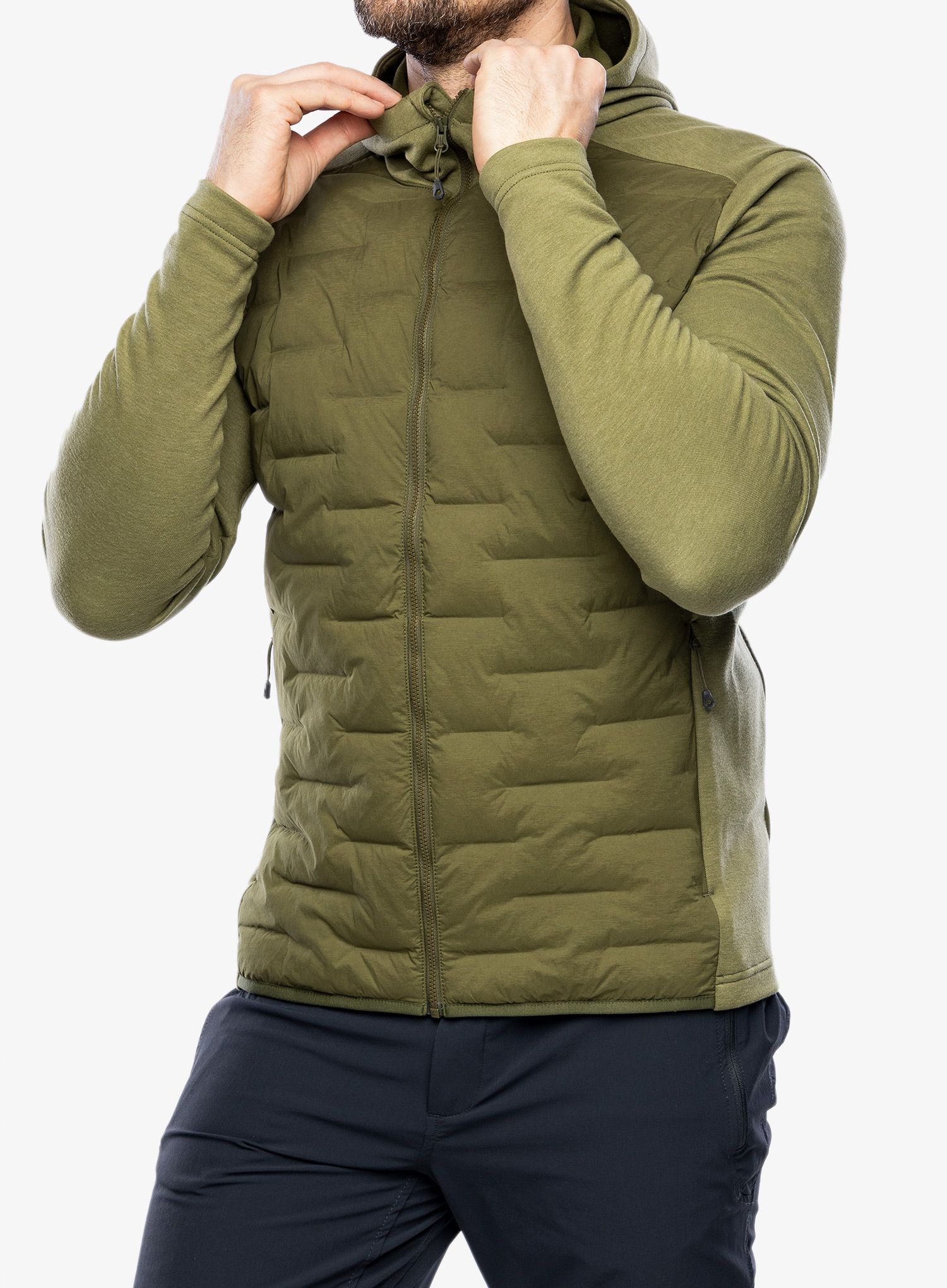 Куртка SCOTT Defined Warm Hybrid Hoody - fir green