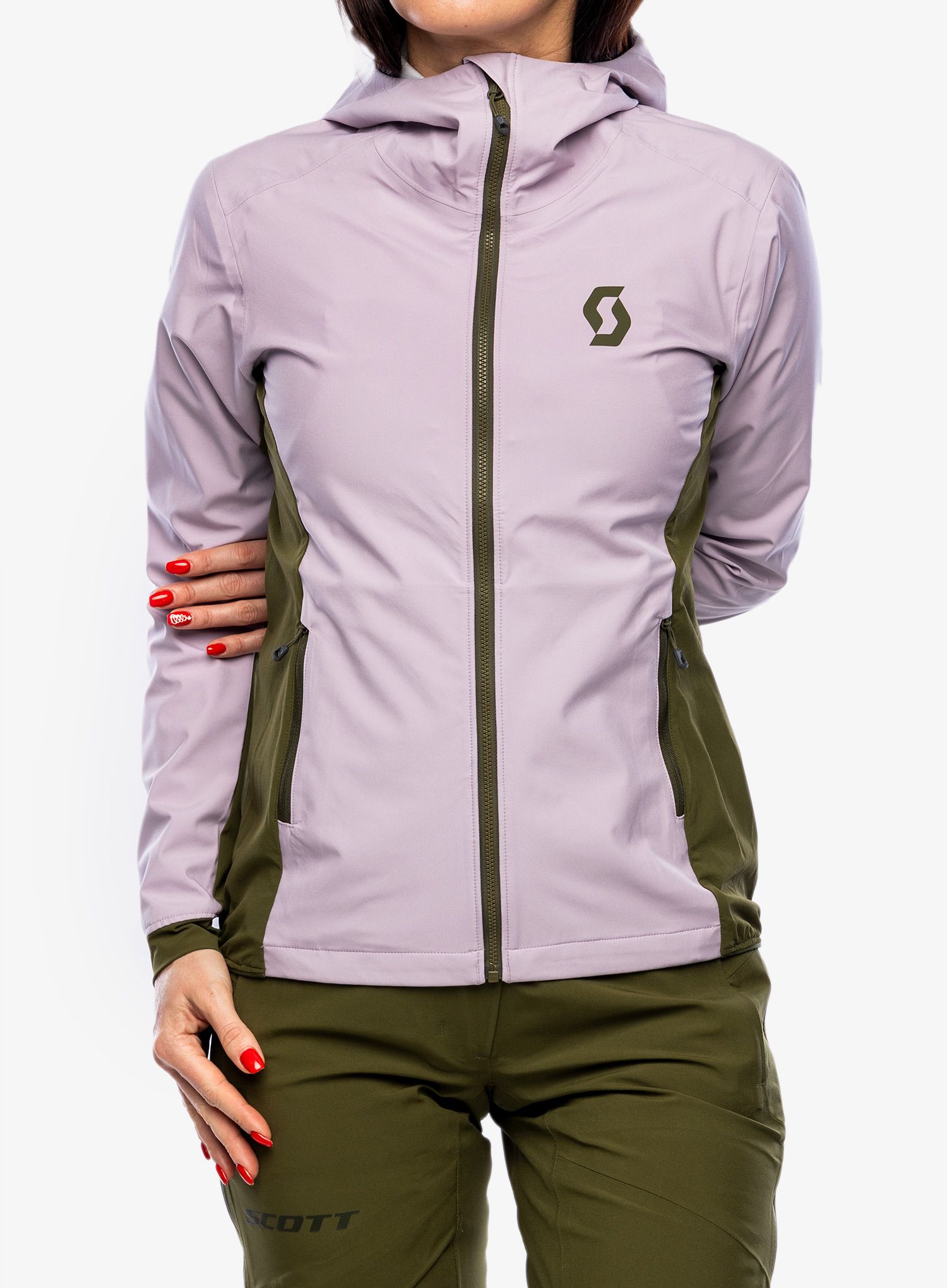 Куртка жіноча SCOTT Explorair Hybrid LT Jacket - cloud pink/fir green