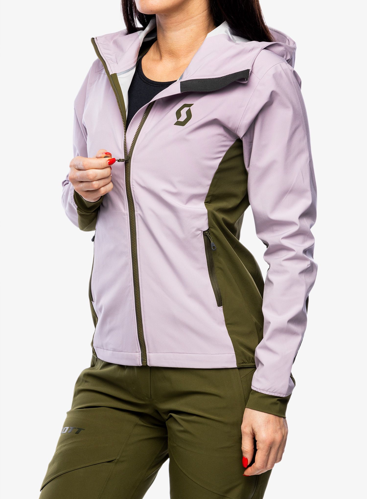 Куртка жіноча SCOTT Explorair Hybrid LT Jacket - cloud pink/fir green