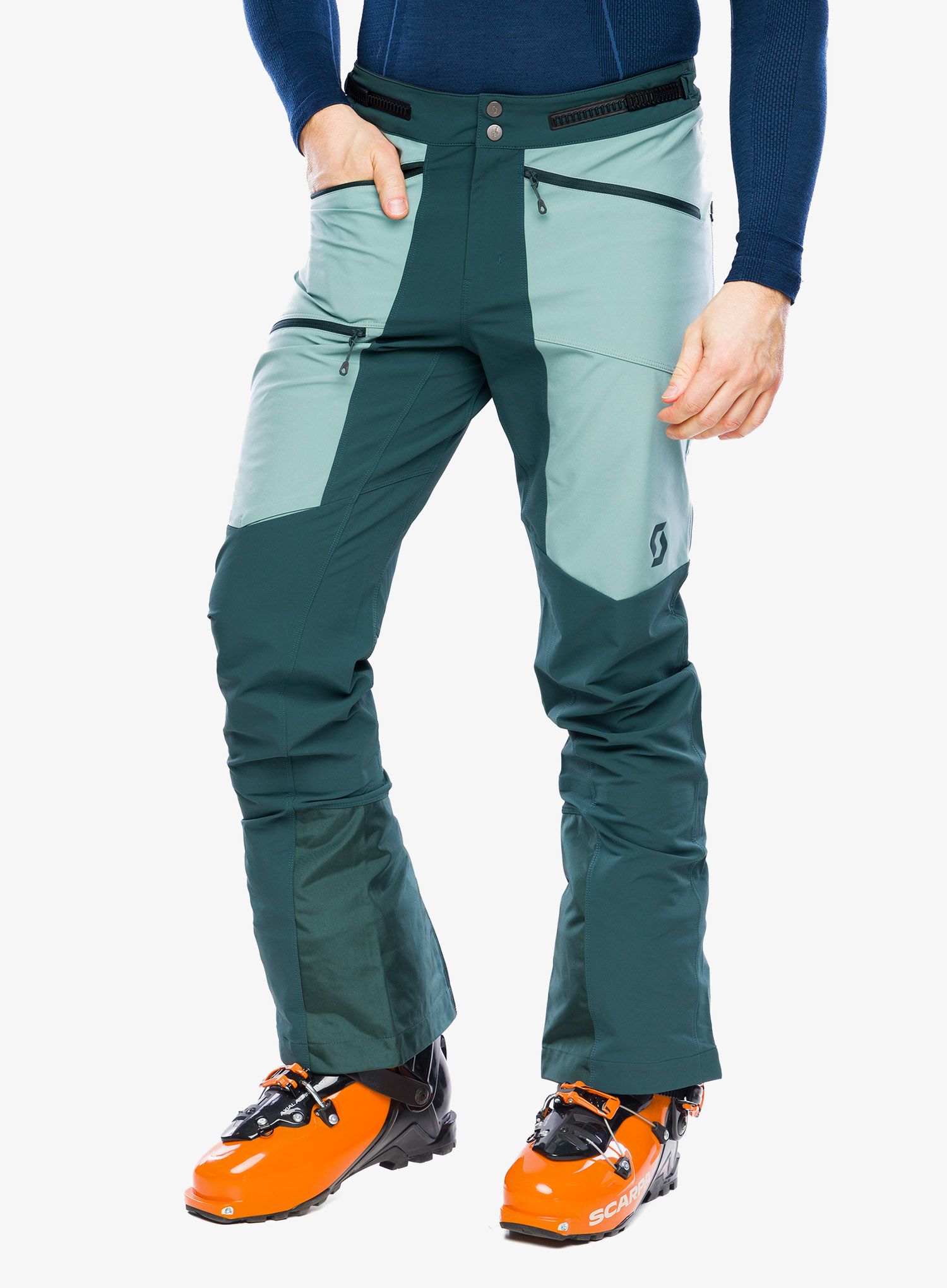 Штани softshell SCOTT Explorair Softshell Pro Pants - aruba green/northern mint grn