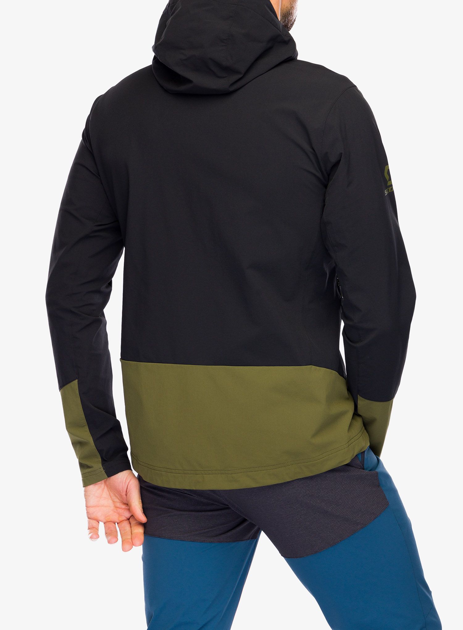 Куртка softshell SCOTT JKT Explorair Softshell SL - black/fir green