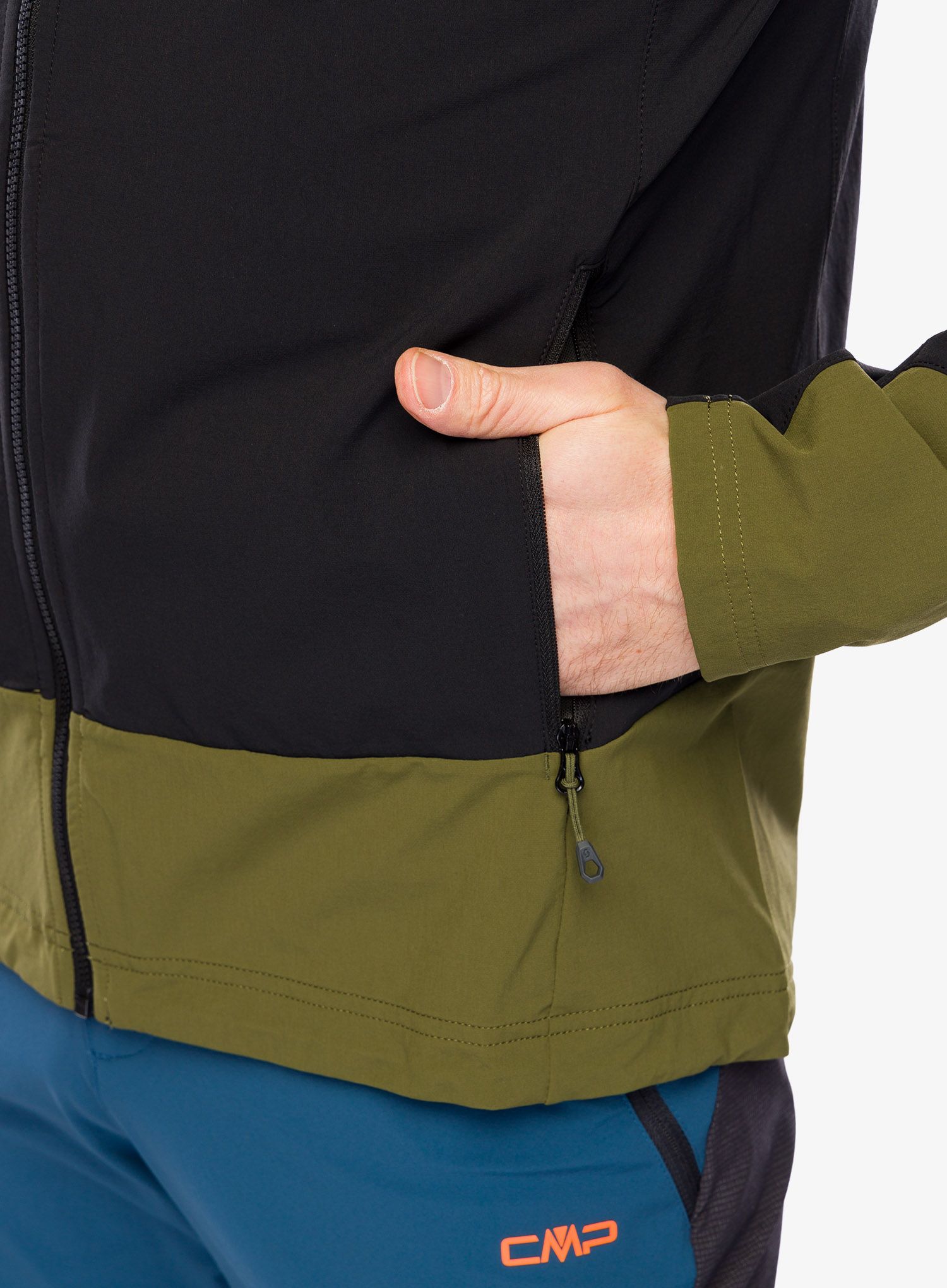 Куртка softshell SCOTT JKT Explorair Softshell SL - black/fir green