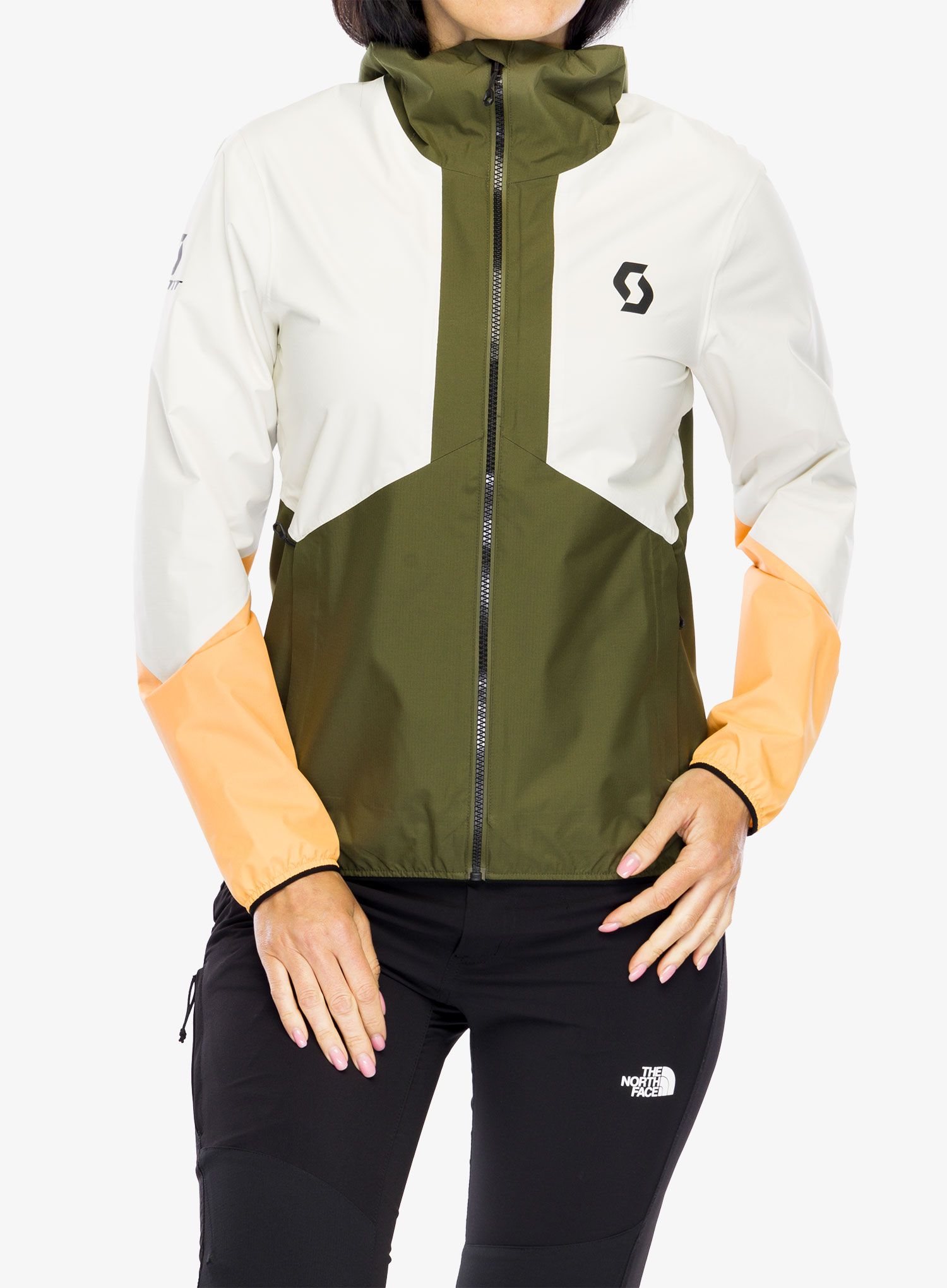 Куртка дощовик жіноча SCOTT Explorair Light Dryo 2.5L - fir greensoft yellow