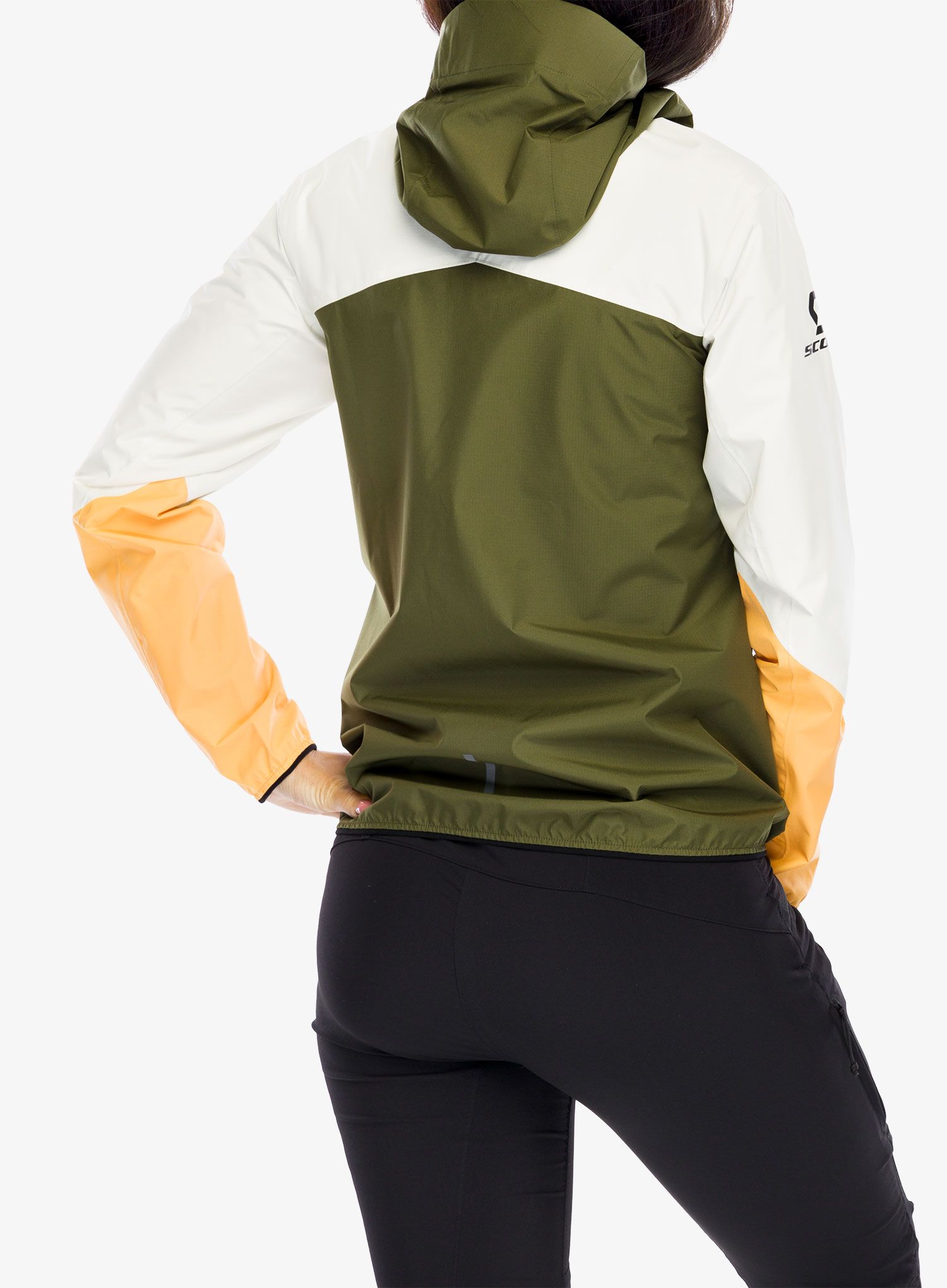 Куртка дощовик жіноча SCOTT Explorair Light Dryo 2.5L - fir greensoft yellow