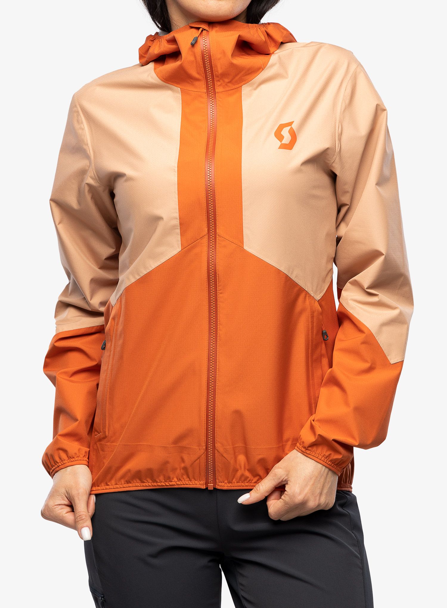 Куртка дощовик жіноча SCOTT Explorair Light Dryo 2.5L - orange/rose