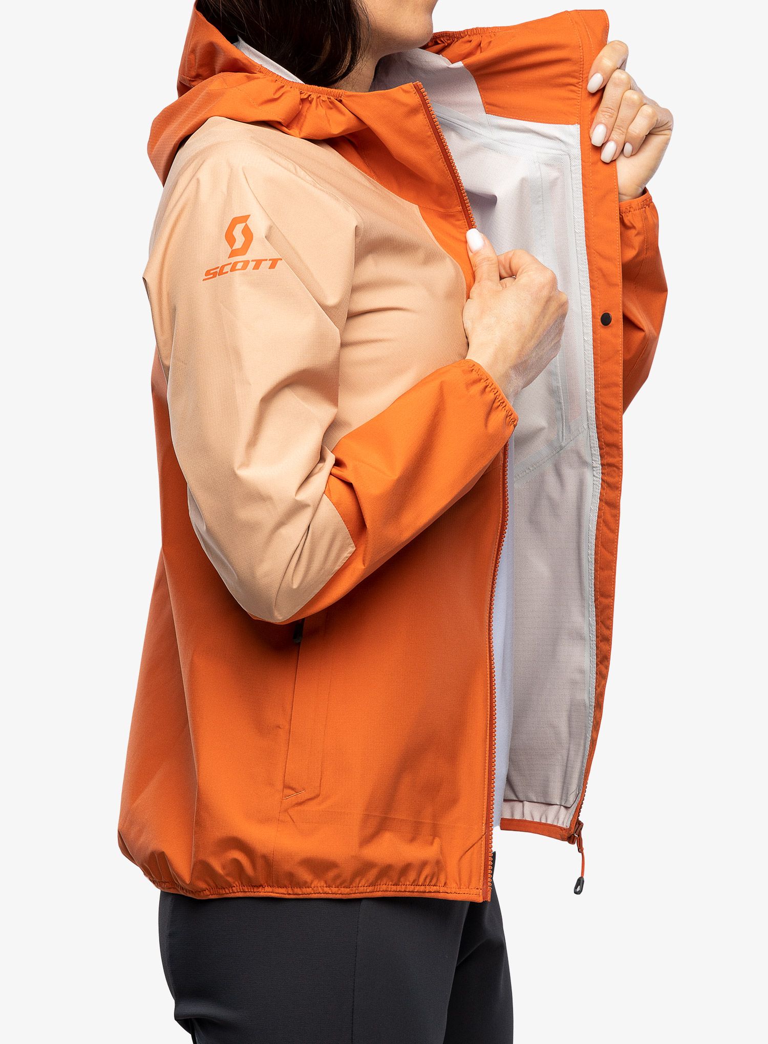 Куртка дощовик жіноча SCOTT Explorair Light Dryo 2.5L - orange/rose