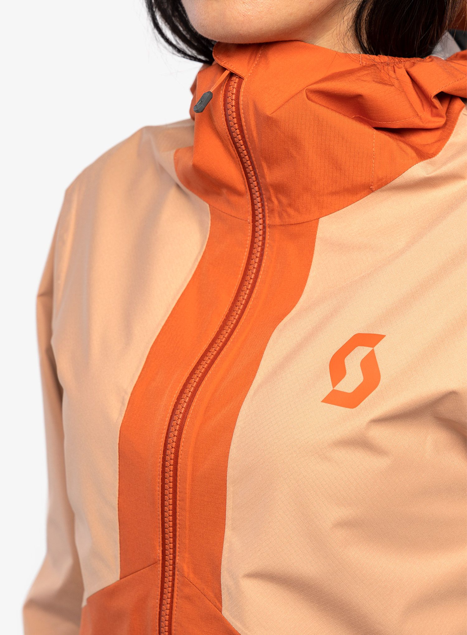 Куртка дощовик жіноча SCOTT Explorair Light Dryo 2.5L - orange/rose