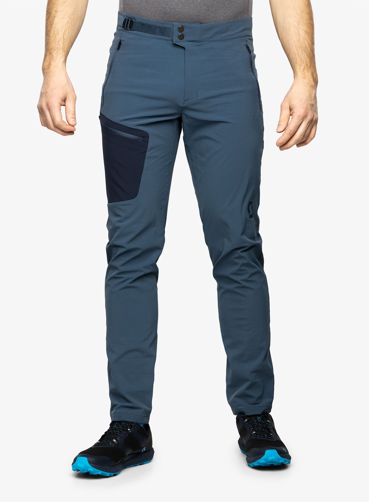 Штани туристичні SCOTT Explorair Light - metal blue/dark blue