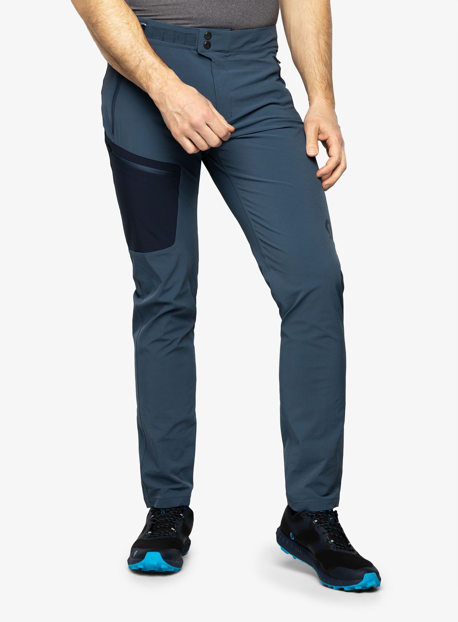 Штани туристичні SCOTT Explorair Light - metal blue/dark blue