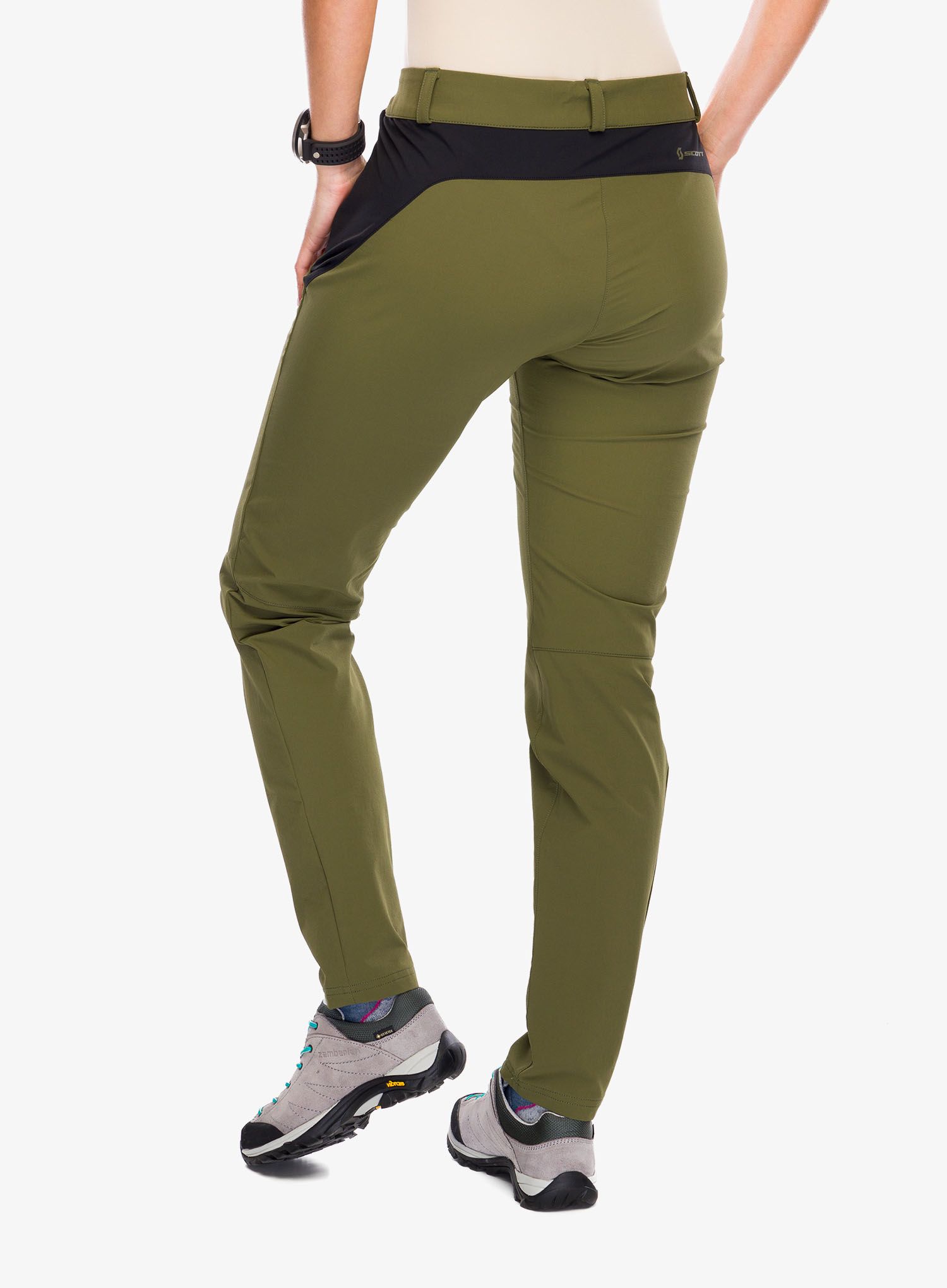 Штани туристичні жіночі SCOTT Explorair Tech - fir green/black