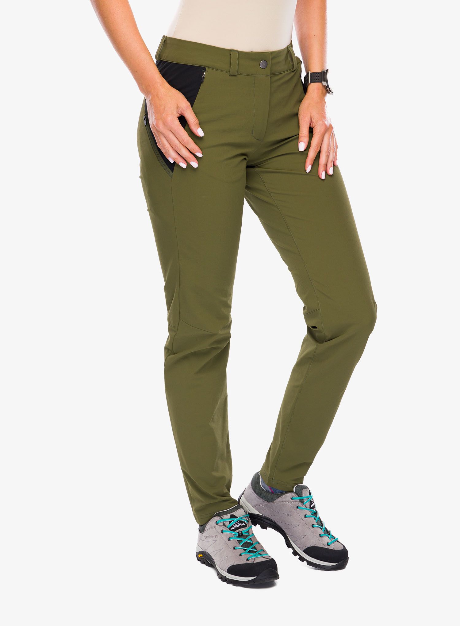 Штани туристичні жіночі SCOTT Explorair Tech - fir green/black
