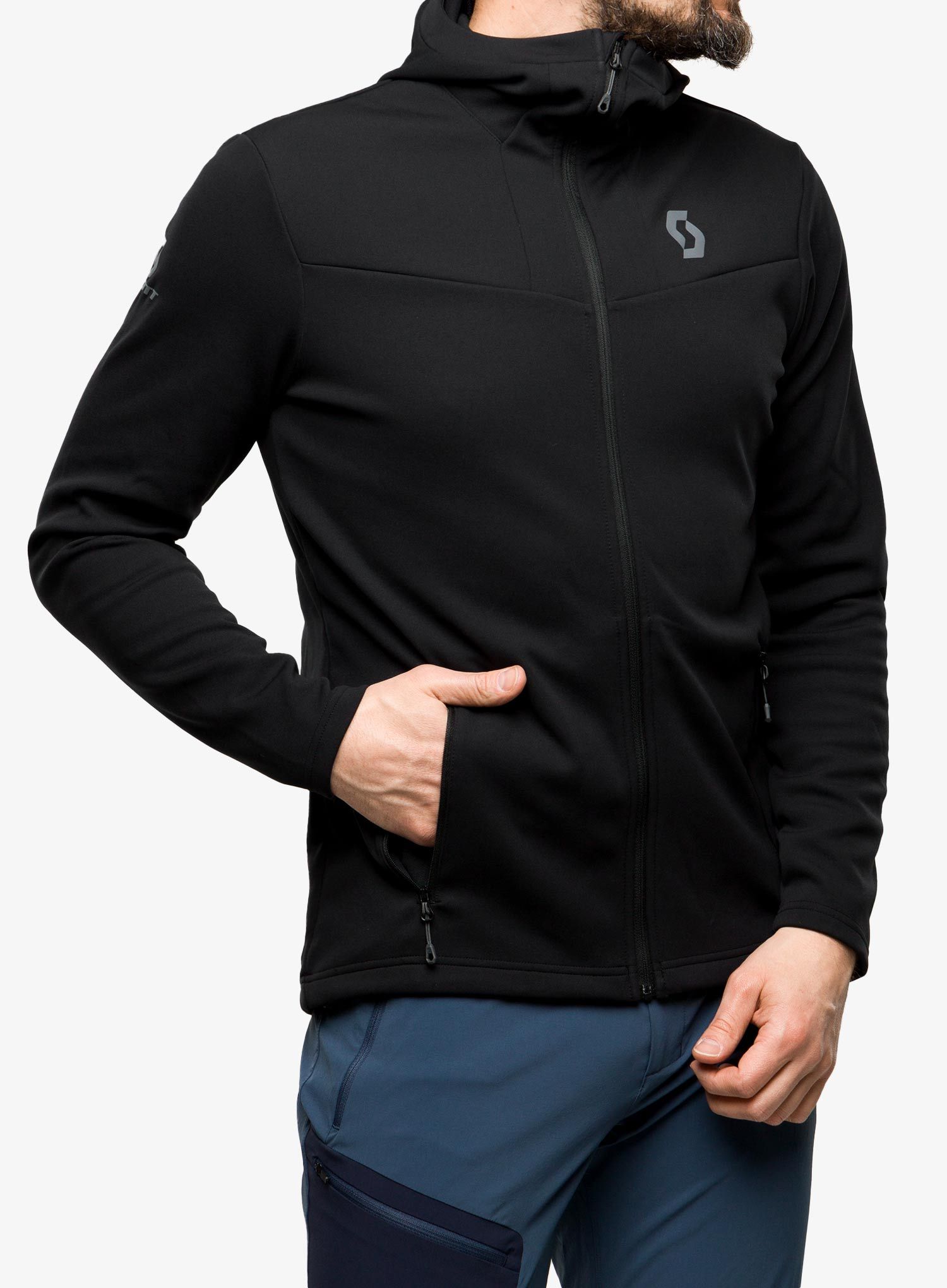 Кофта трекінгова SCOTT Hoody Defined Mid - black
