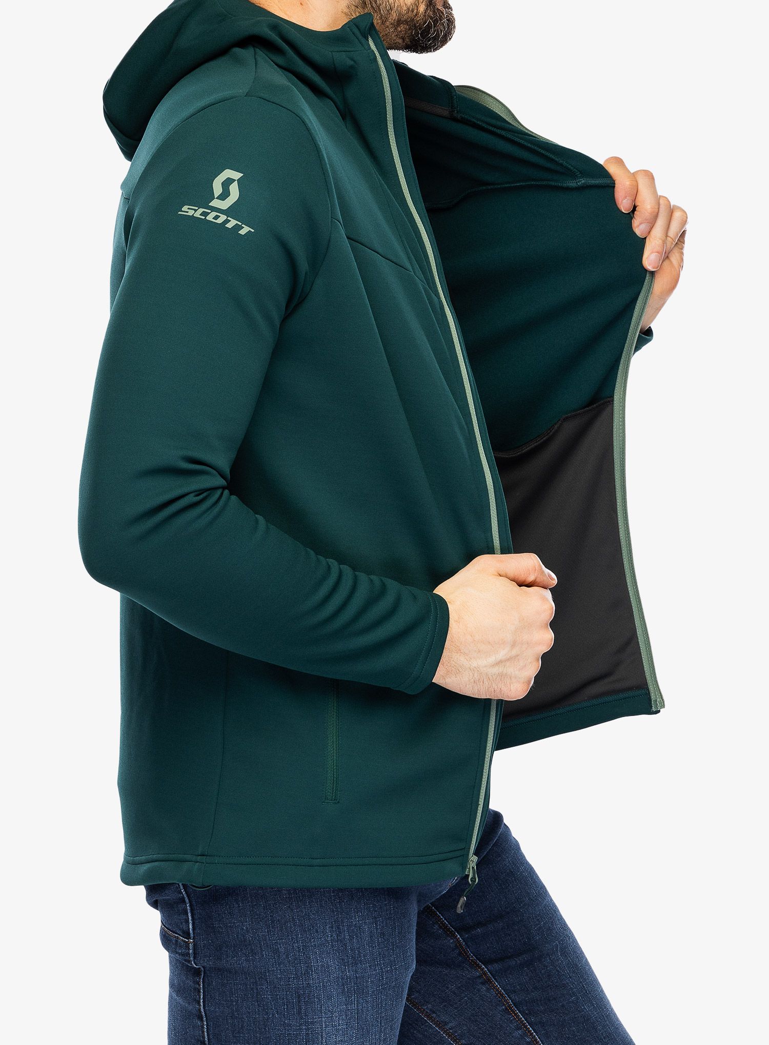 Кофта трекінгова SCOTT Hoody Defined Mid - lush green