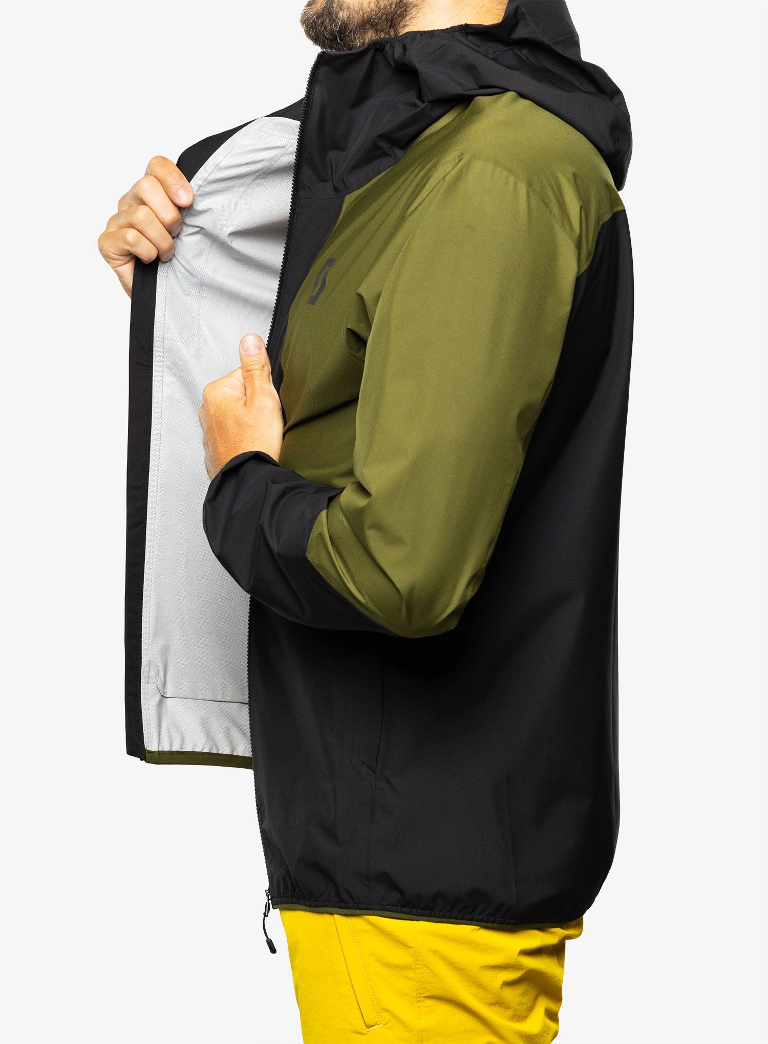 Куртка дощовик SCOTT Jacket Explorair Light 2.5L - black/fir green