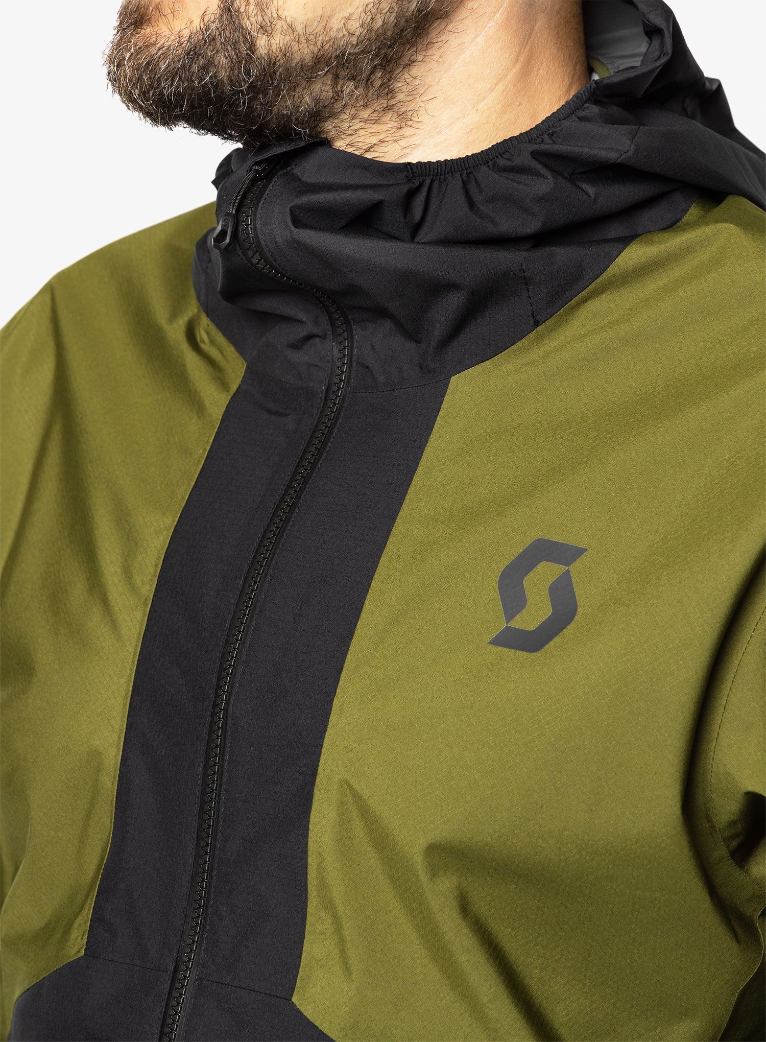 Куртка дощовик SCOTT Jacket Explorair Light 2.5L - black/fir green