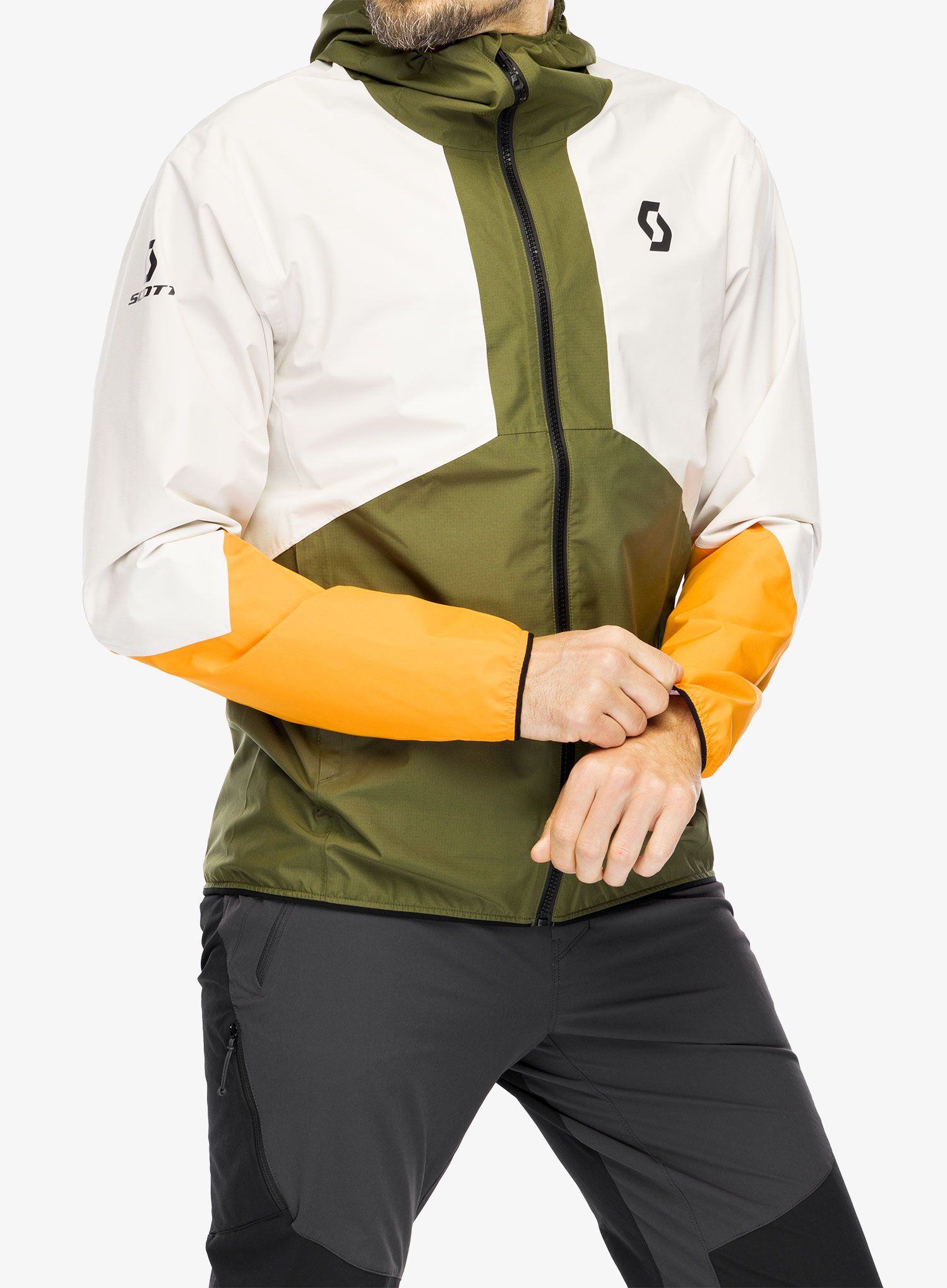 Куртка дощовик SCOTT Jacket Explorair Light 2.5L - green/dust white
