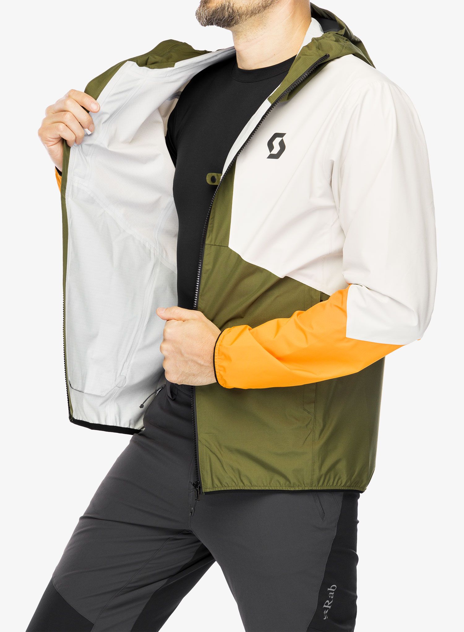 Куртка дощовик SCOTT Jacket Explorair Light 2.5L - green/dust white