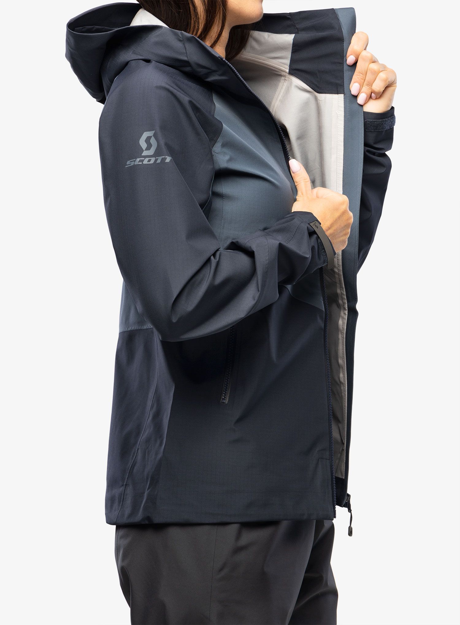 Куртка для гір жіноча SCOTT Jacket Explorair Light Dryo 3L - dark blue/metal blue
