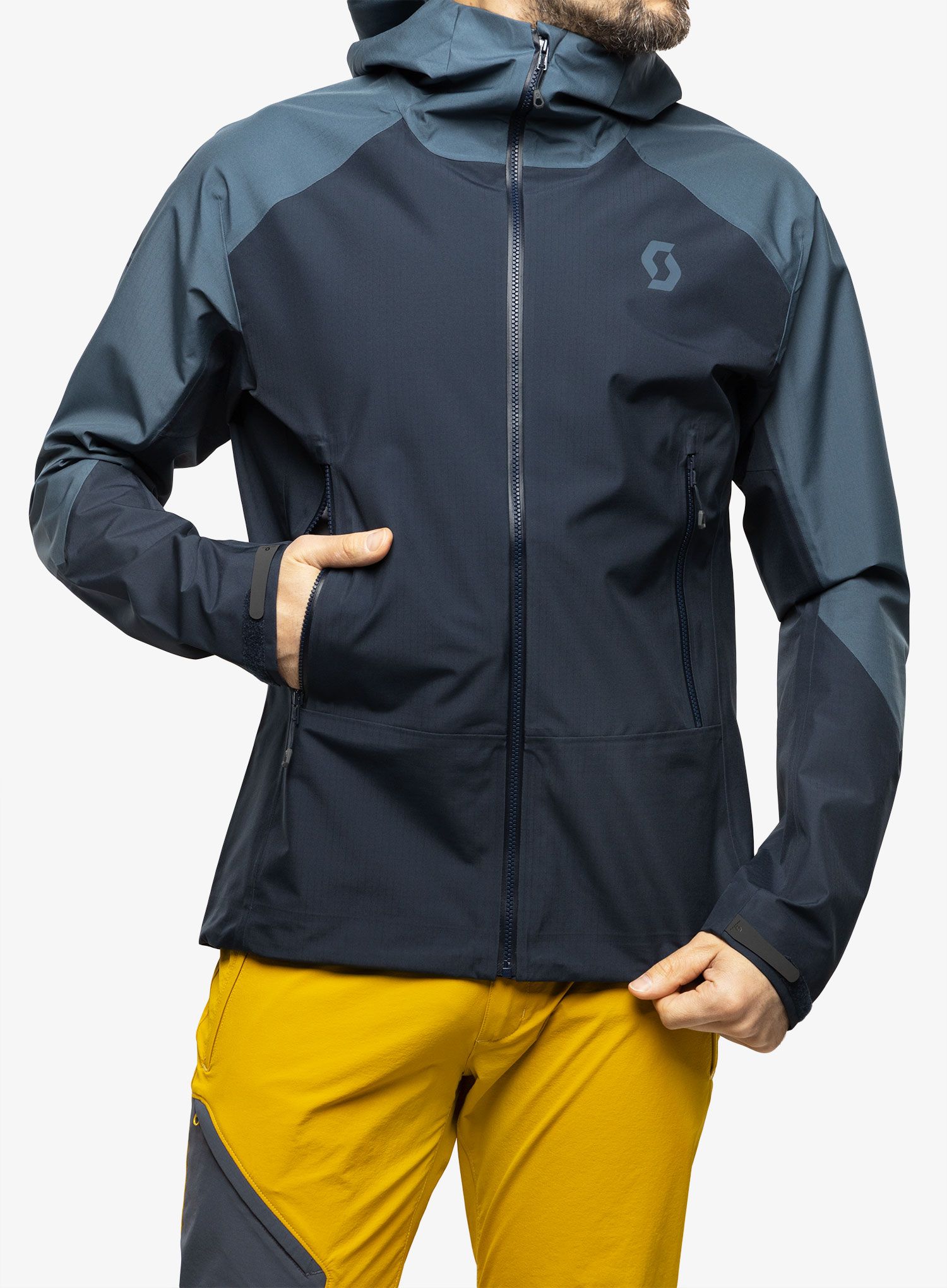 Куртка дощовик SCOTT Jacket Explorair Light Dryo 3L - metal/blue