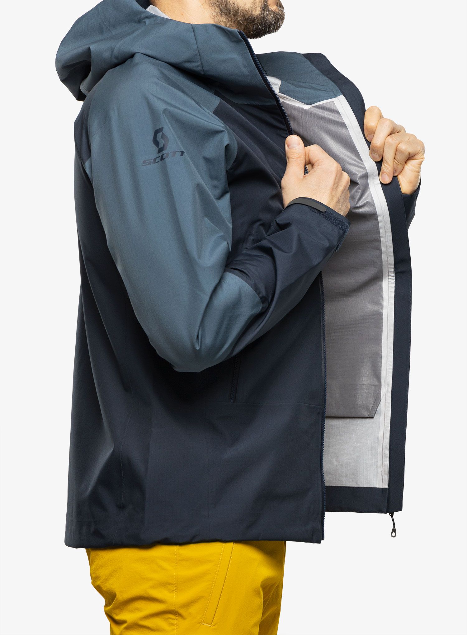 Куртка дощовик SCOTT Jacket Explorair Light Dryo 3L - metal/blue