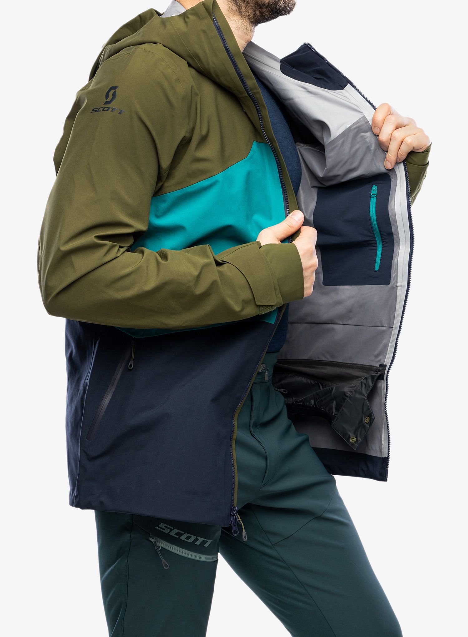 Куртка SCOTT Jacket Vertic 3L - fir green/winter green