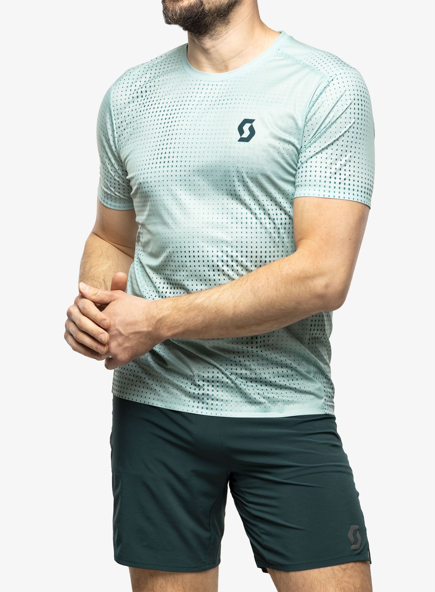 Футболка для бігу SCOTT RC Run S/S - mineral green/aruba green