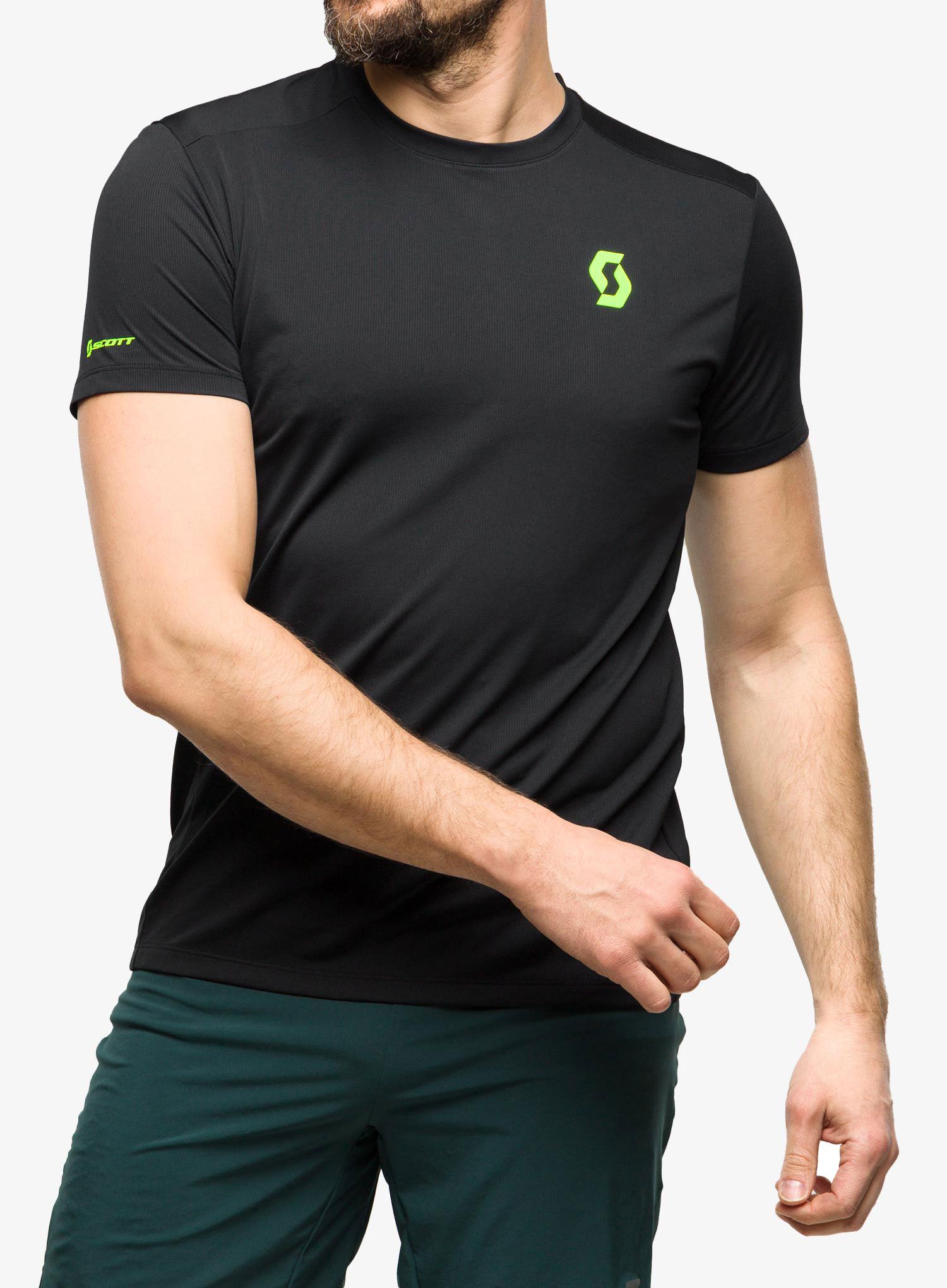 Футболка для бігу SCOTT RC Run Team S/S - black/yellow