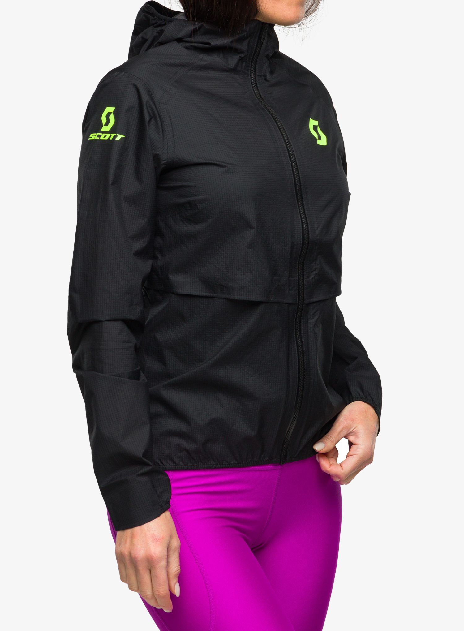 Куртка для бігу жіноча SCOTT RC Run Waterproof - black/yell
