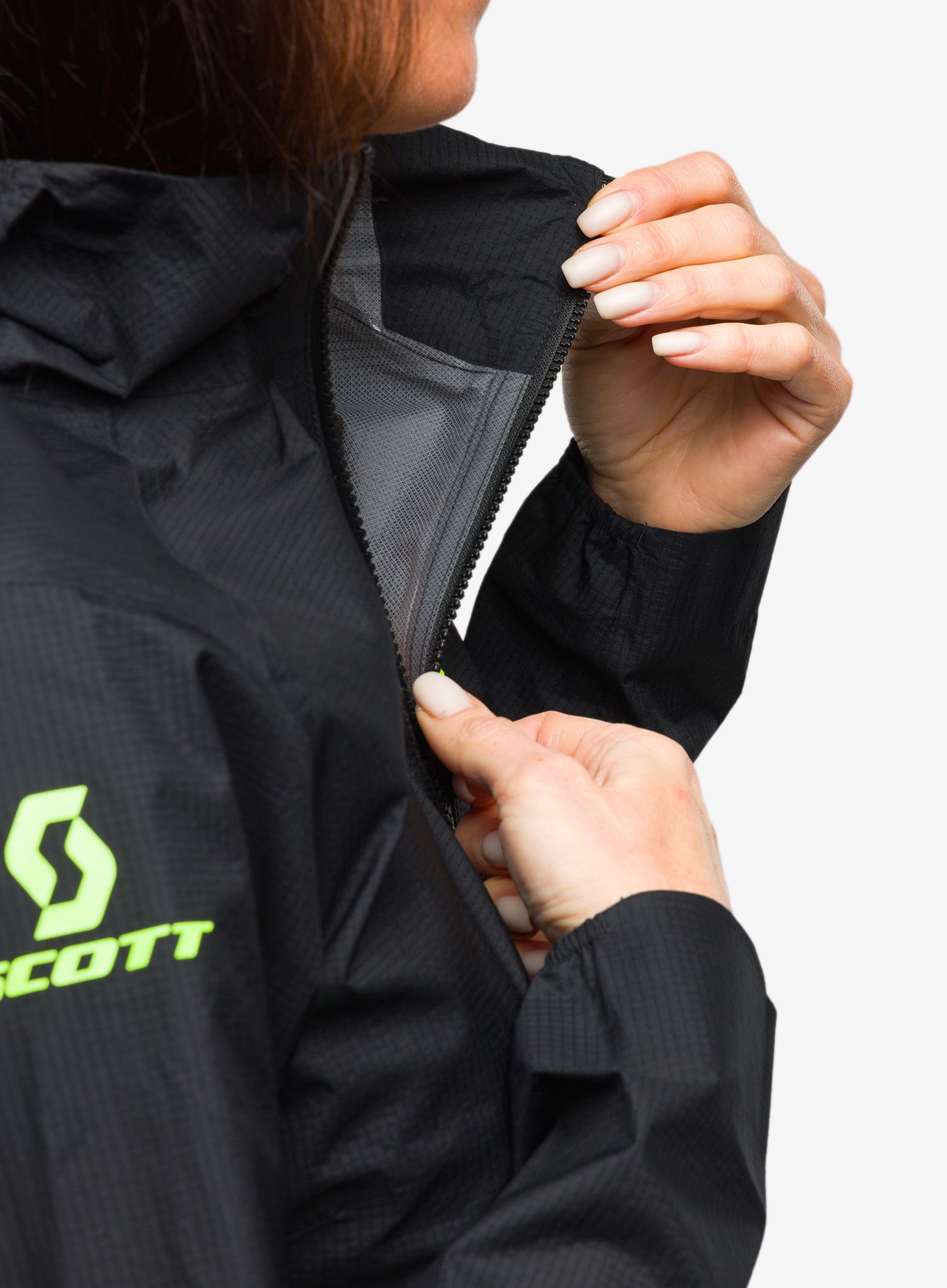 Куртка для бігу жіноча SCOTT RC Run Waterproof - black/yell